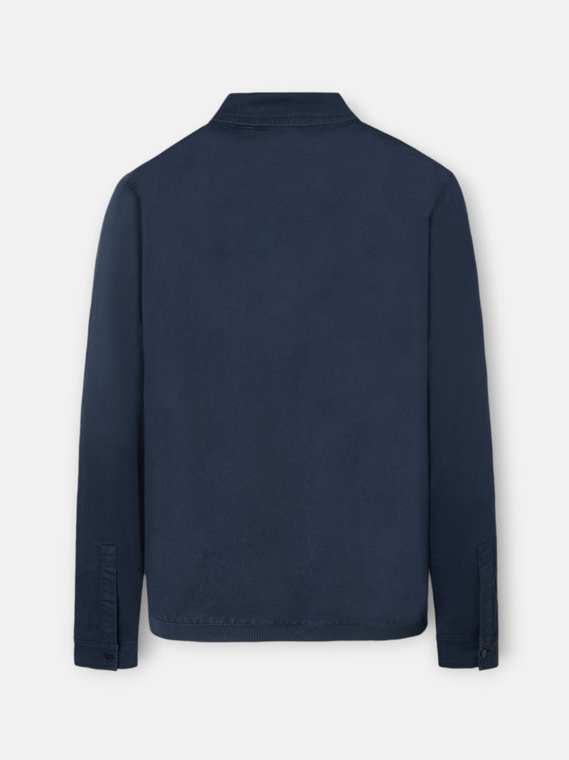 Cazadora garment dye azul marino