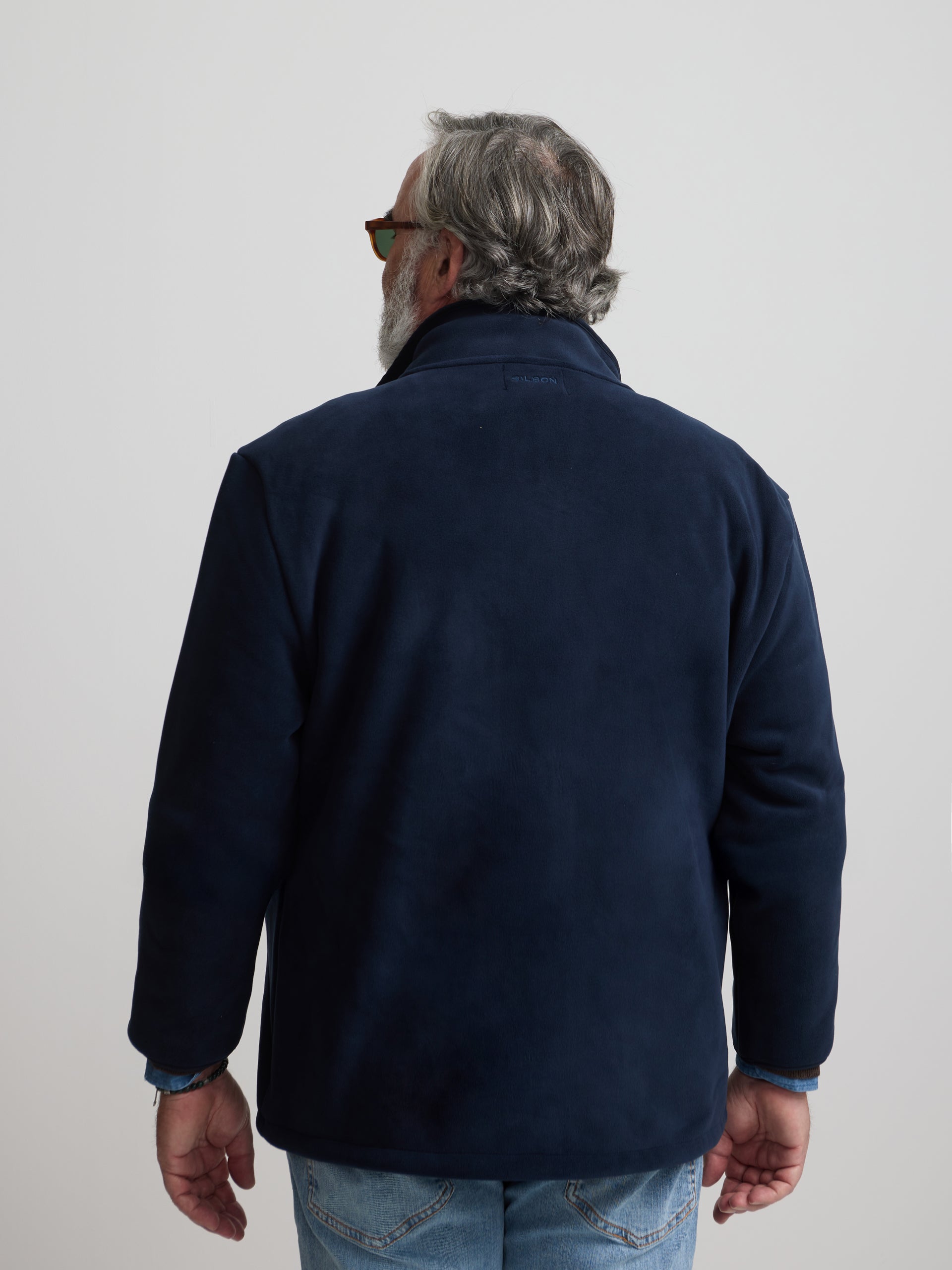 Forro polar clasico azul marino