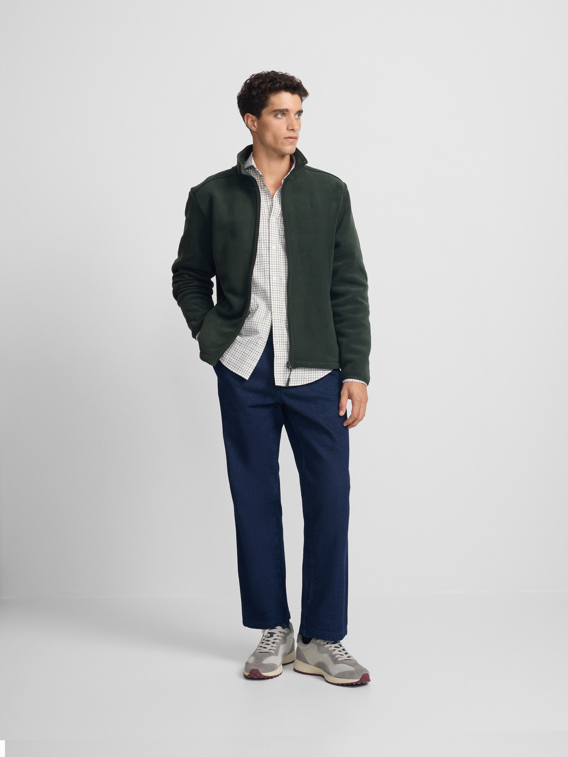 Classic green fleece