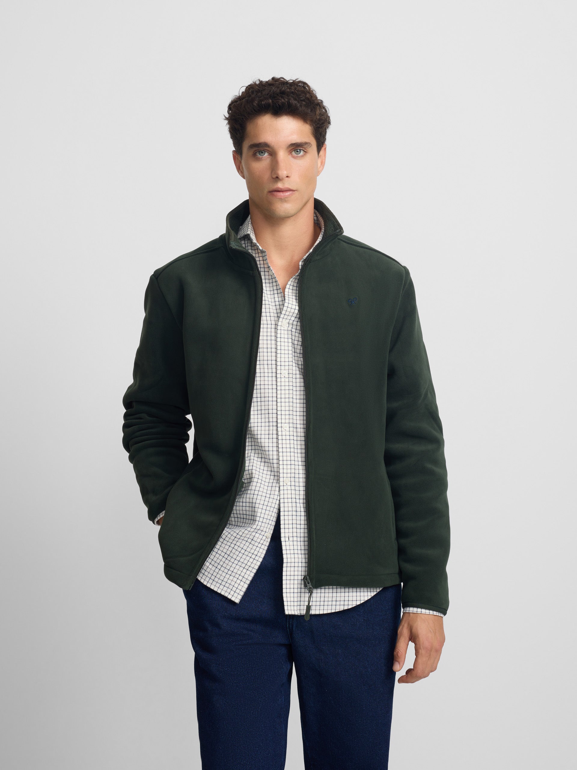 Classic green fleece