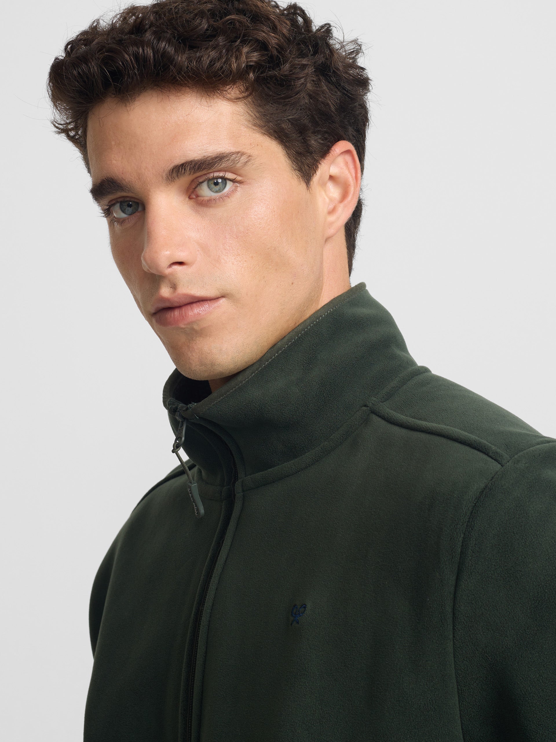 Classic green fleece