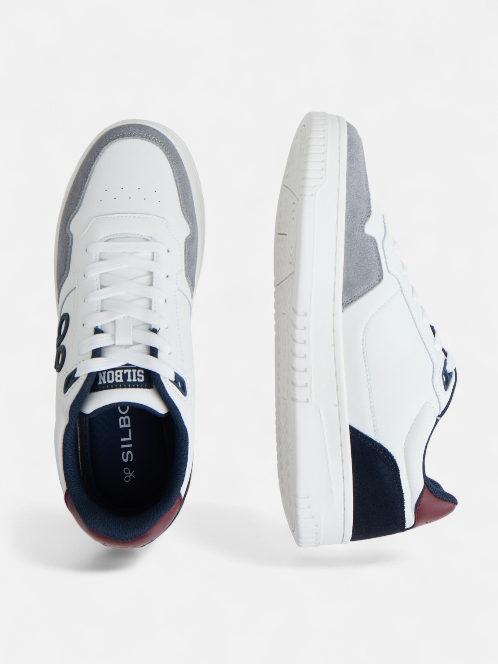 Zapatilla casual sport blanca multicolor