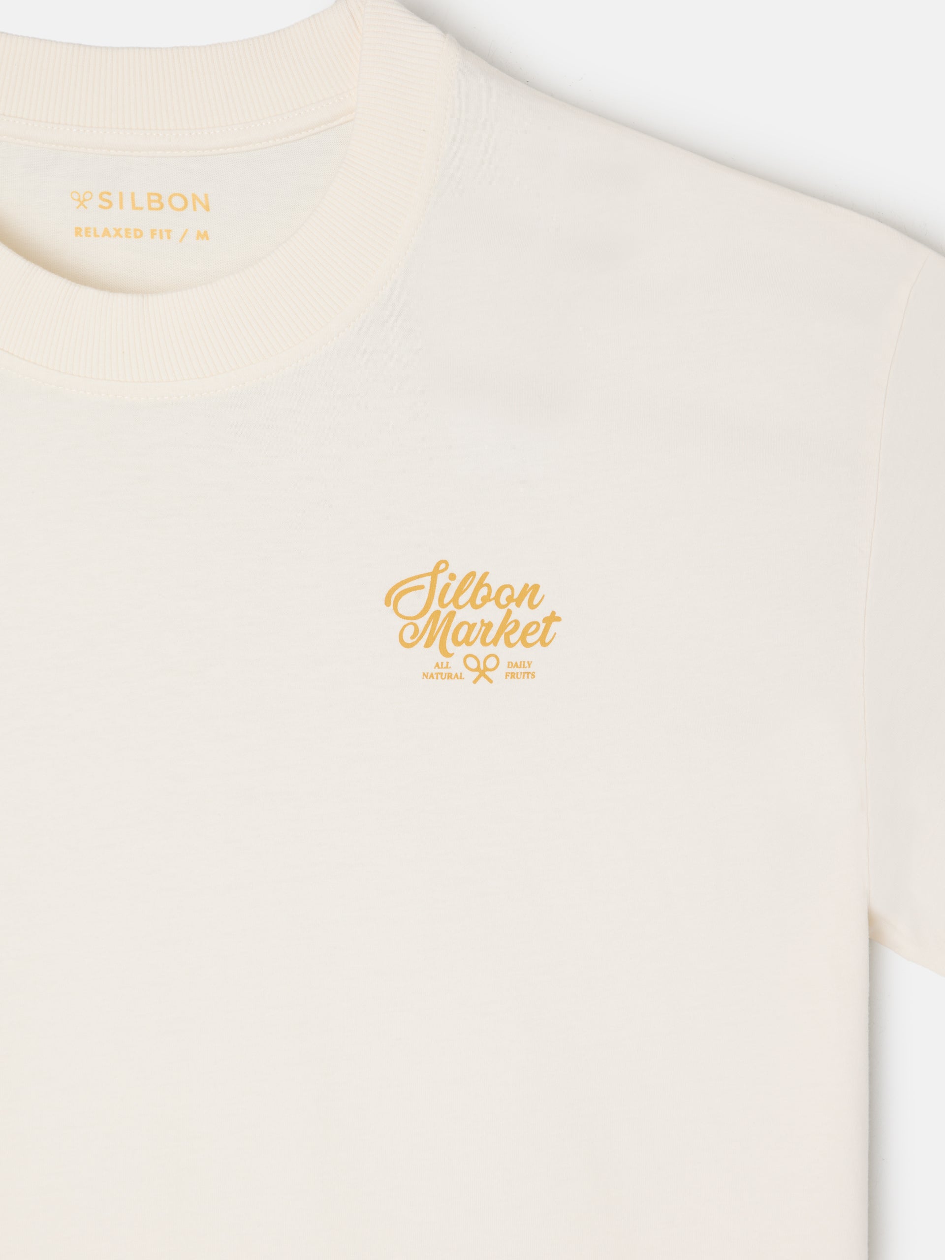 Camisola relaxed fit market creme