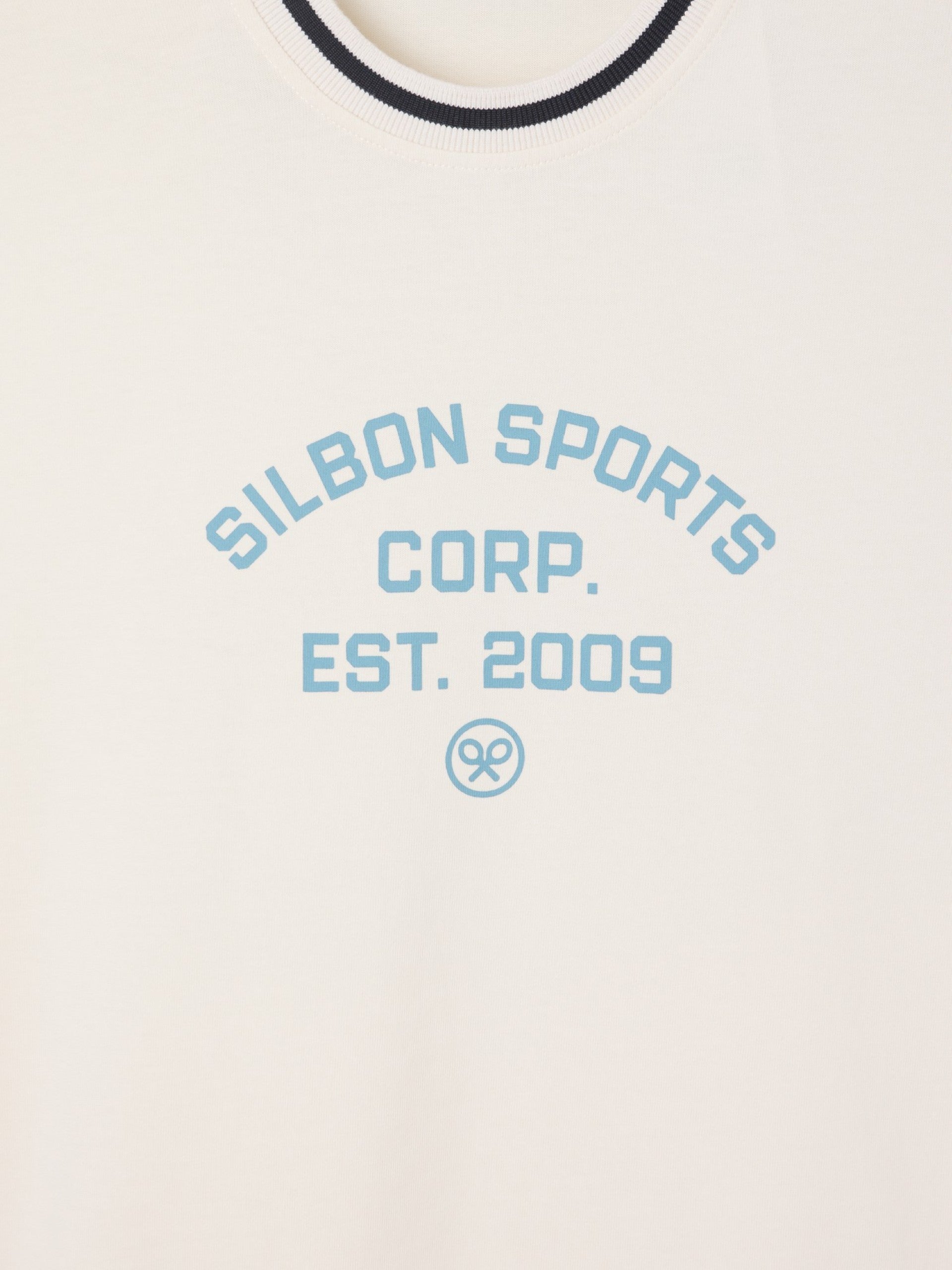 Special fit Silbon Sport cream T-shirt