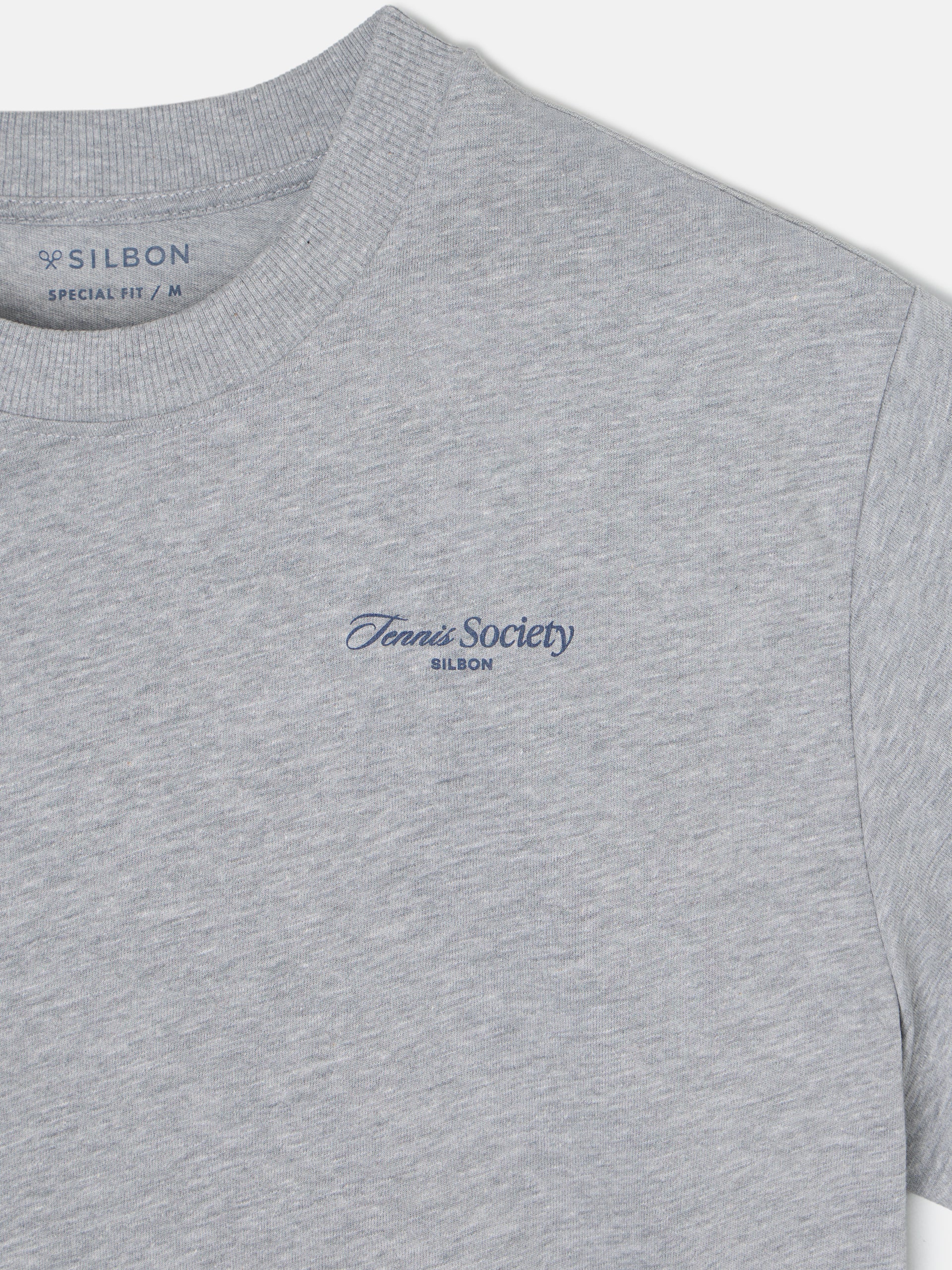 T-shirt special fit tennis society gris