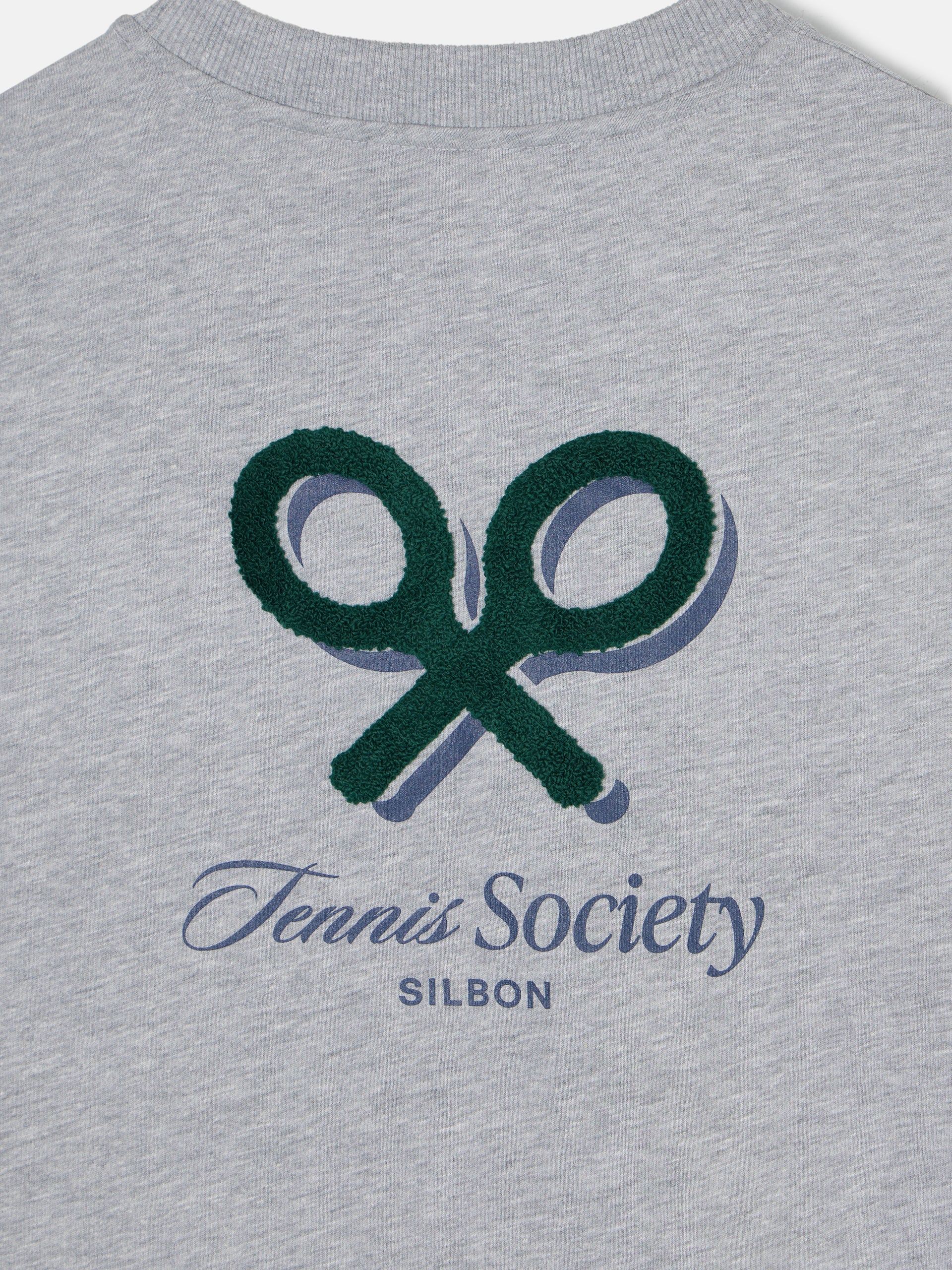 T-shirt special fit tennis society gris