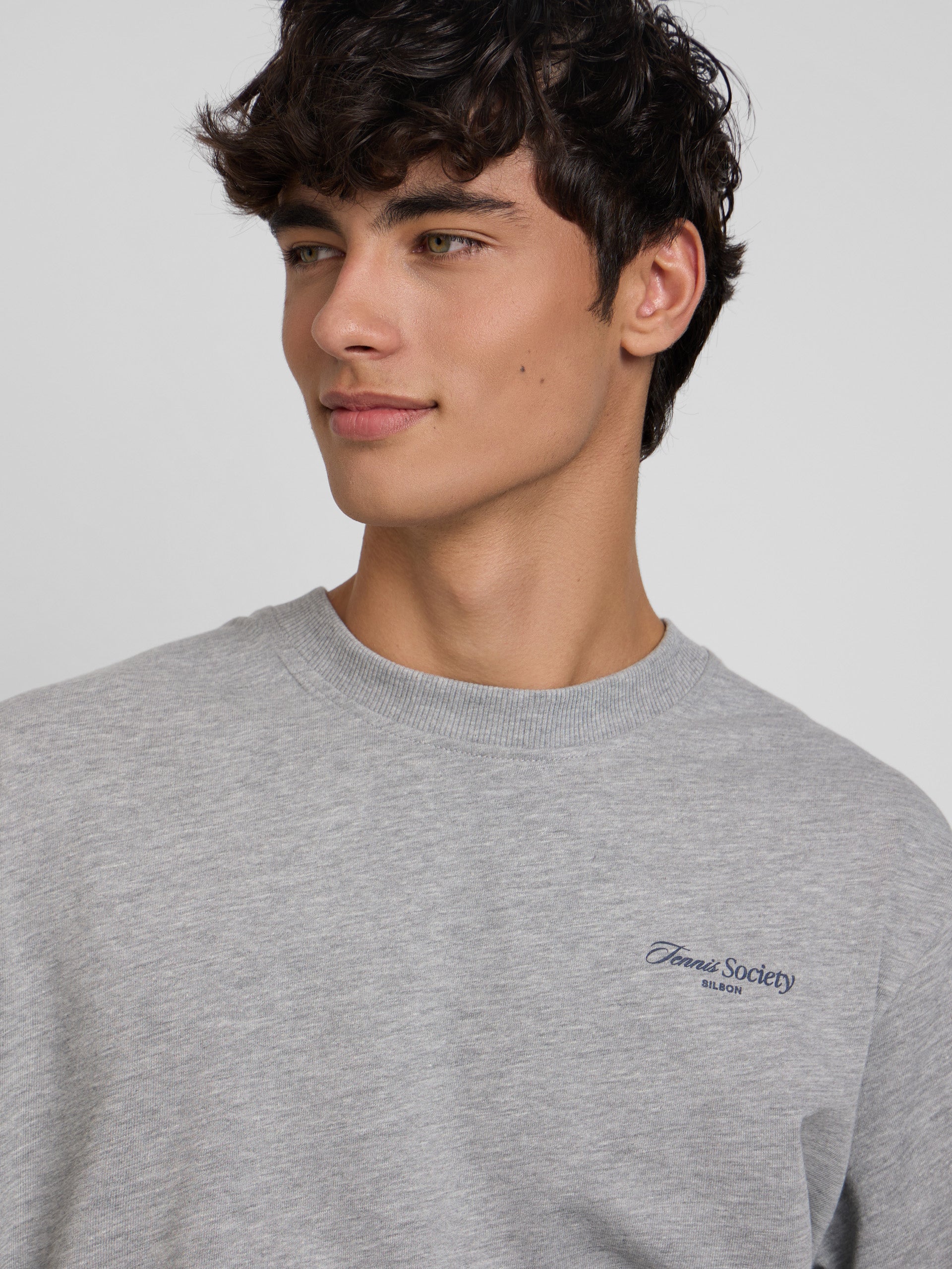 Special fit tennis society gray t-shirt