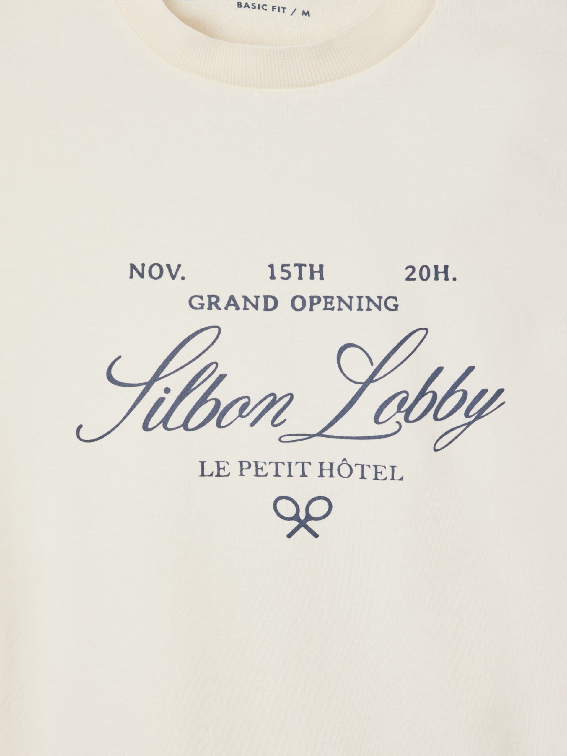 T-shirt petit hotel creme