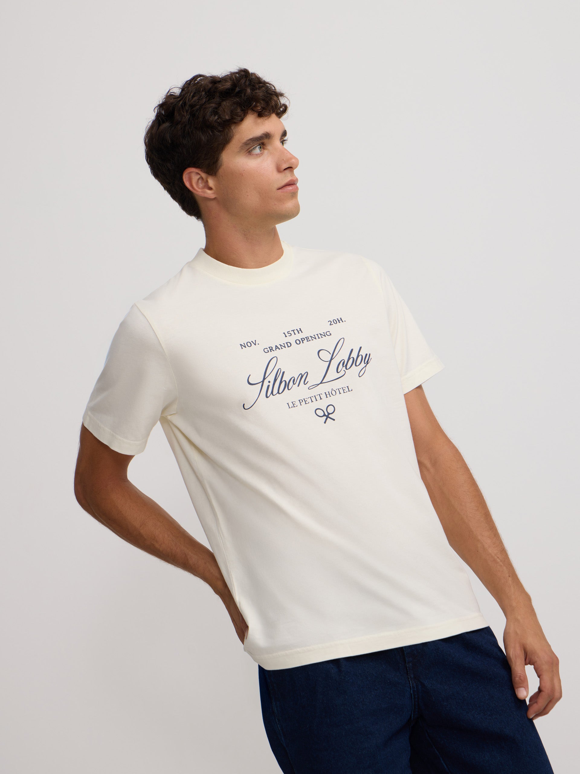 T-shirt petit hotel creme