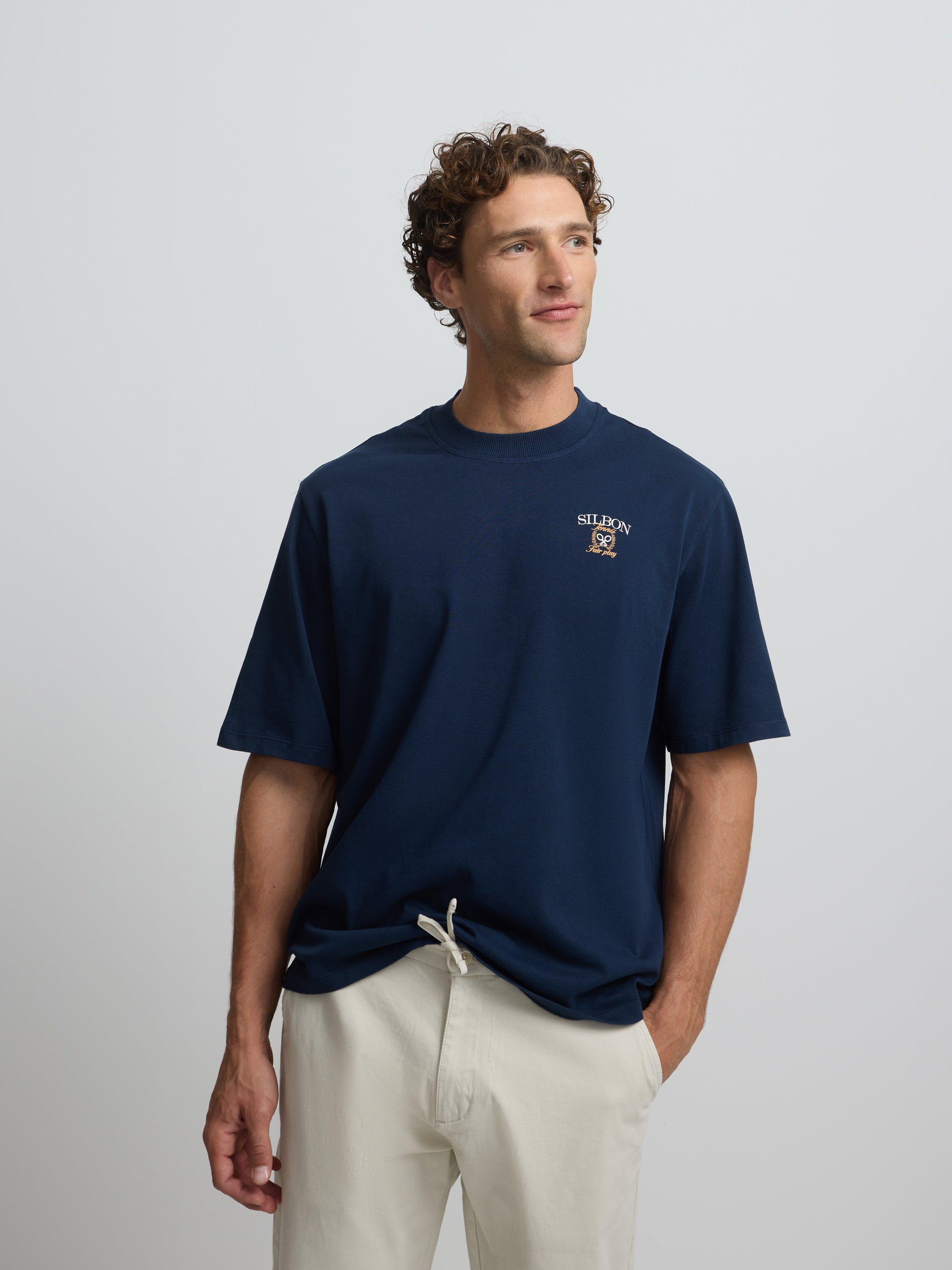 Special fit fair play navy blue t-shirt
