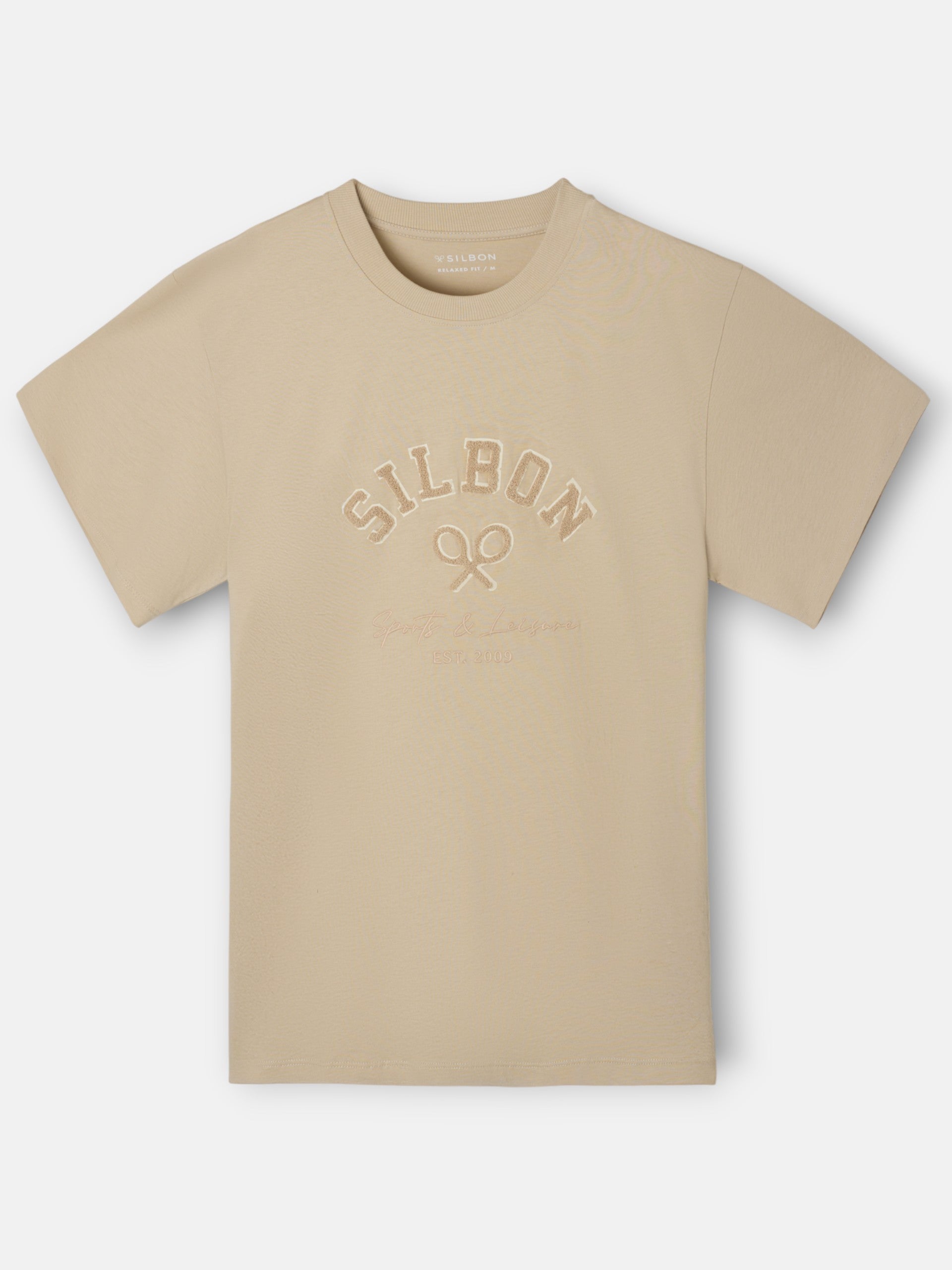 Relaxed fit leisure sand t-shirt