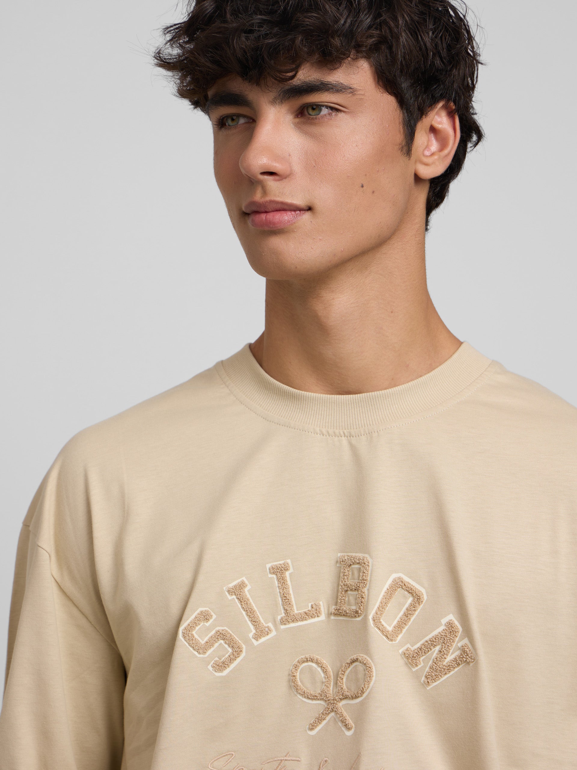 Relaxed fit leisure sand t-shirt