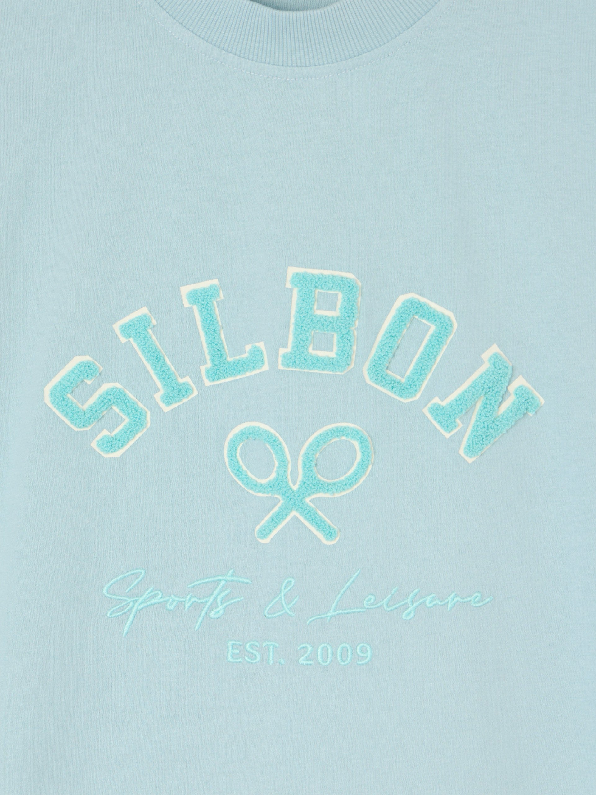 Relaxed fit leisure aquamarine T-shirt