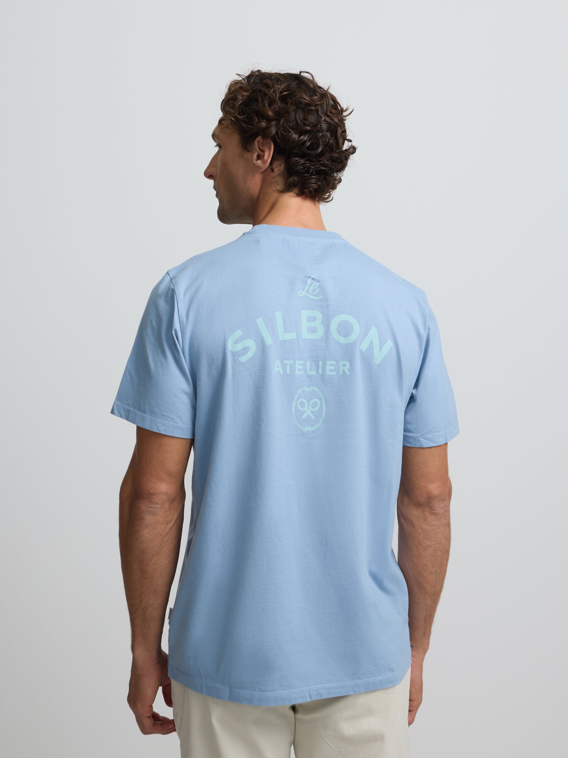 Camiseta atelier azul