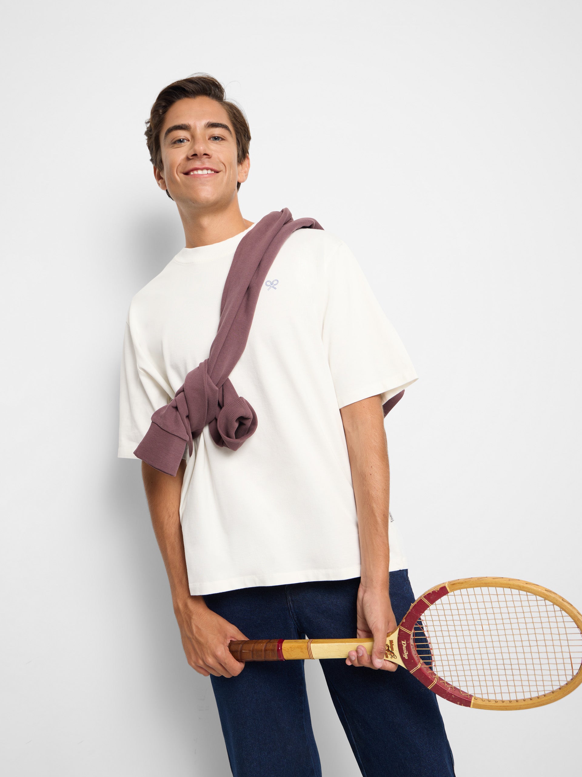 Camisola special fit two rackets branca