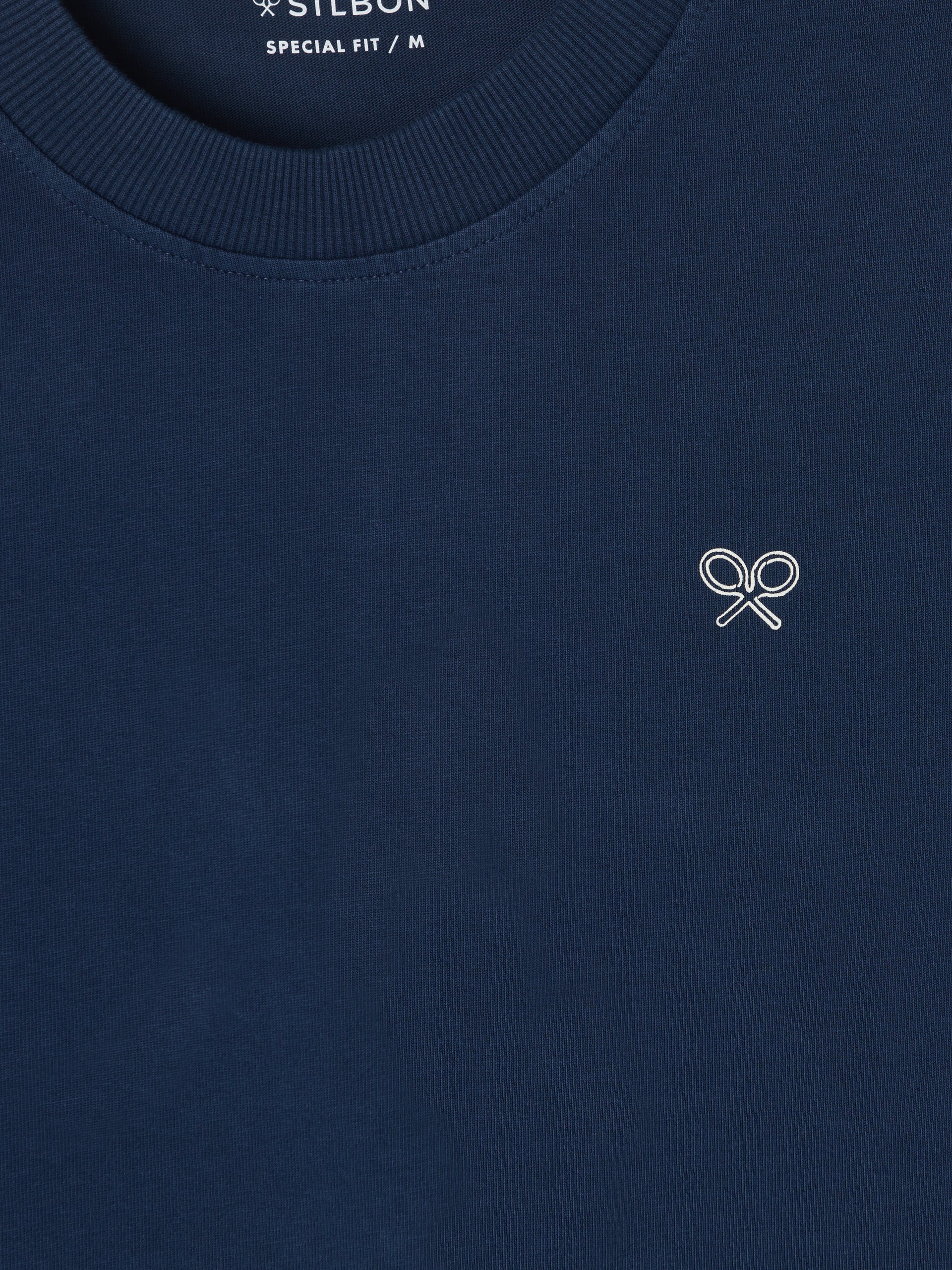 Camiseta special fit two rackets azul marino