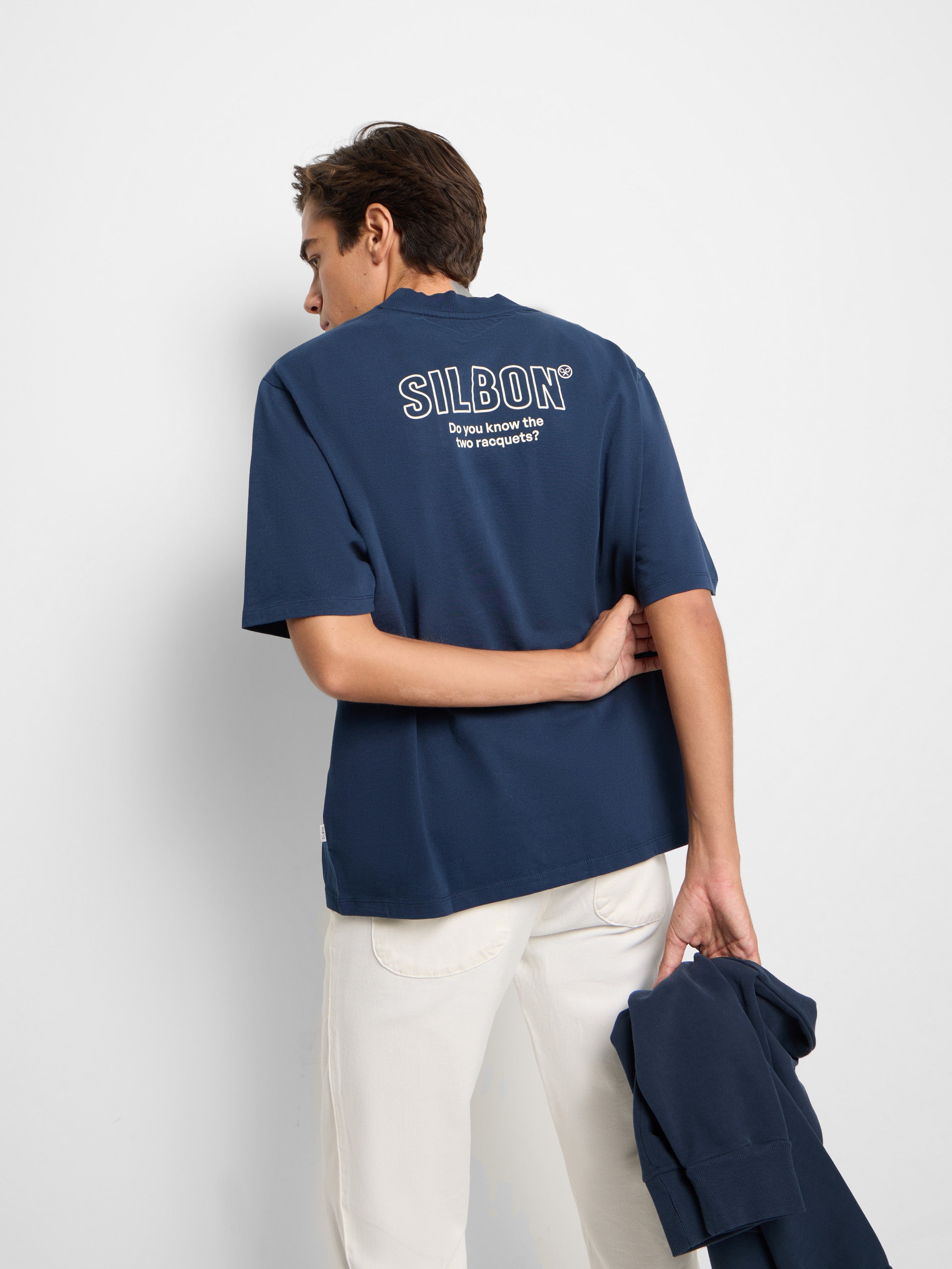 Camiseta special fit two rackets azul marino