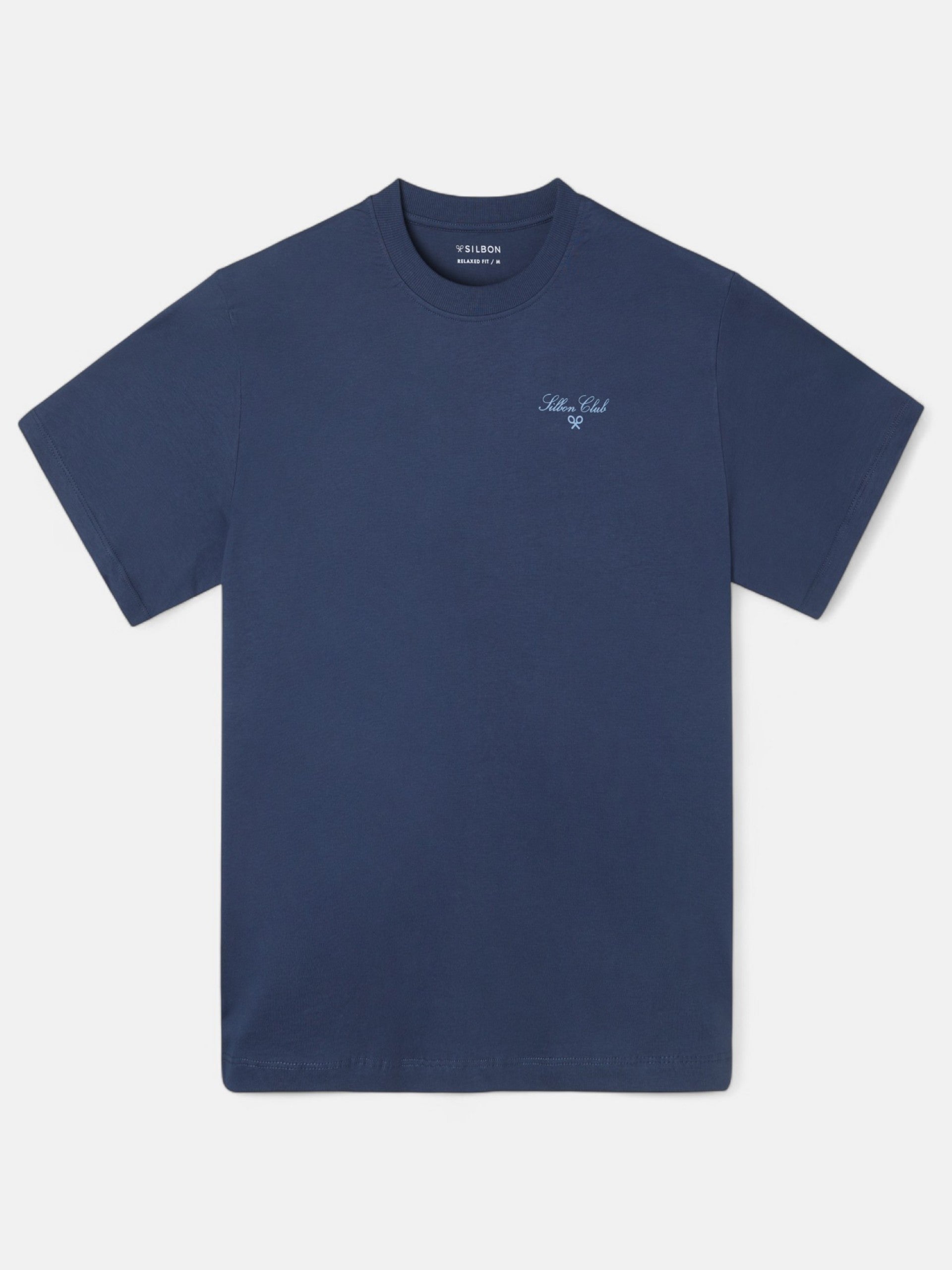 Camiseta relaxed fit art style azul marino