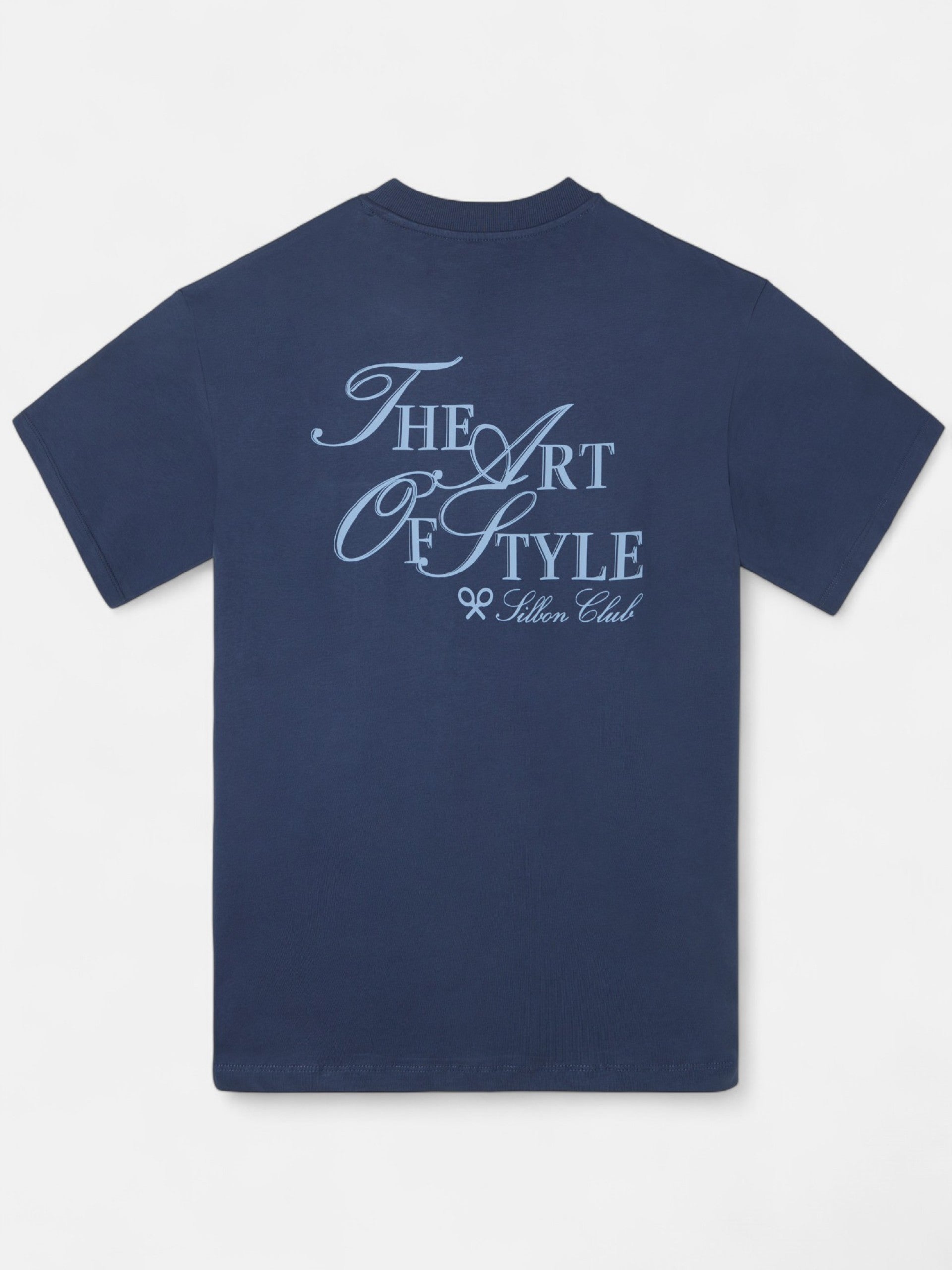 Camiseta relaxed fit art style azul marino