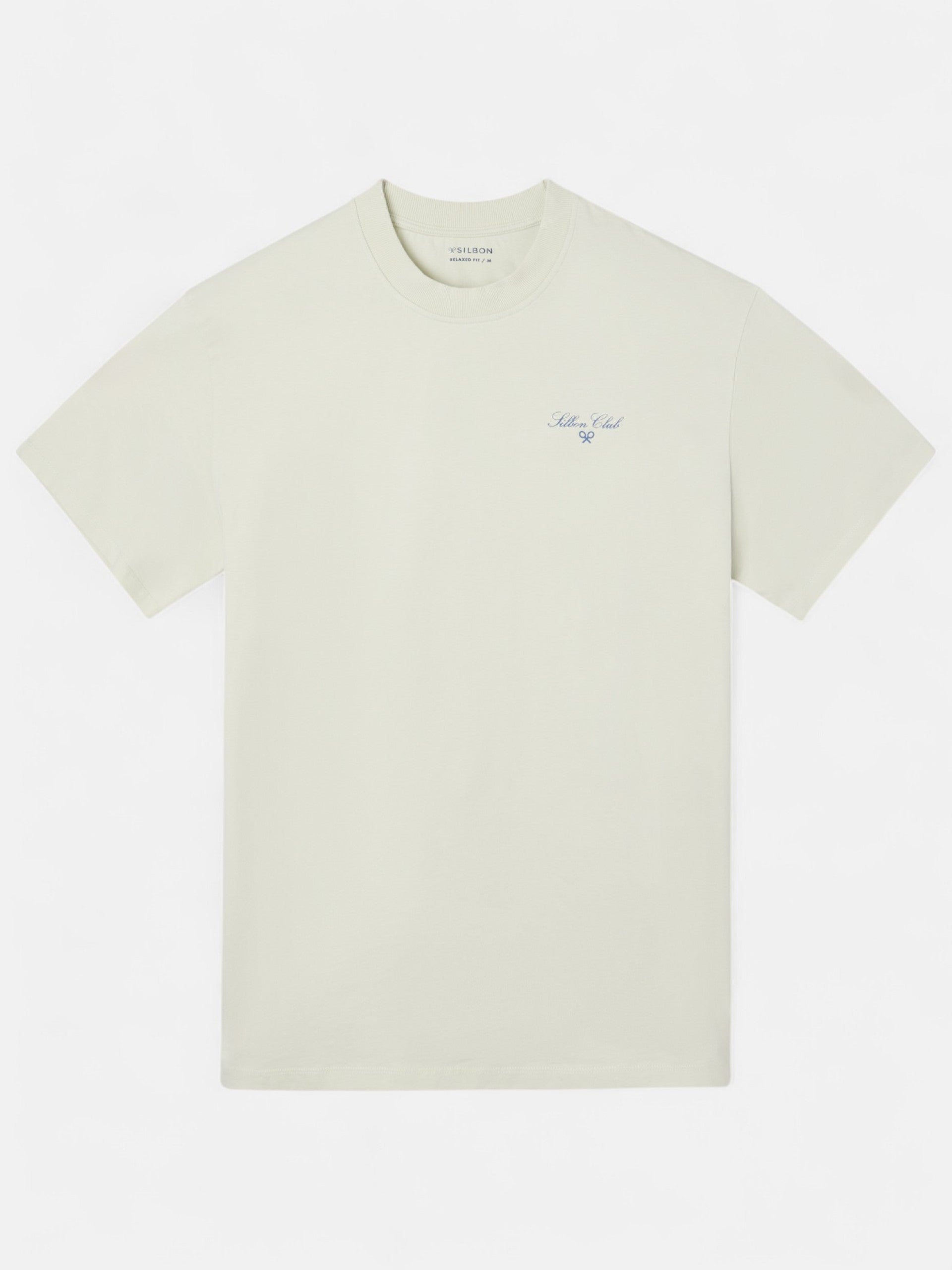 Camiseta relaxed fit art style verde claro