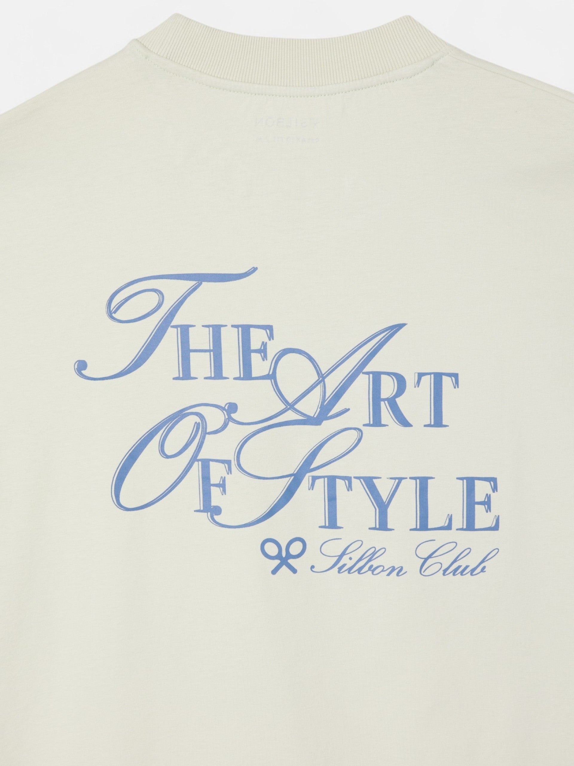 Camiseta relaxed fit art style verde claro