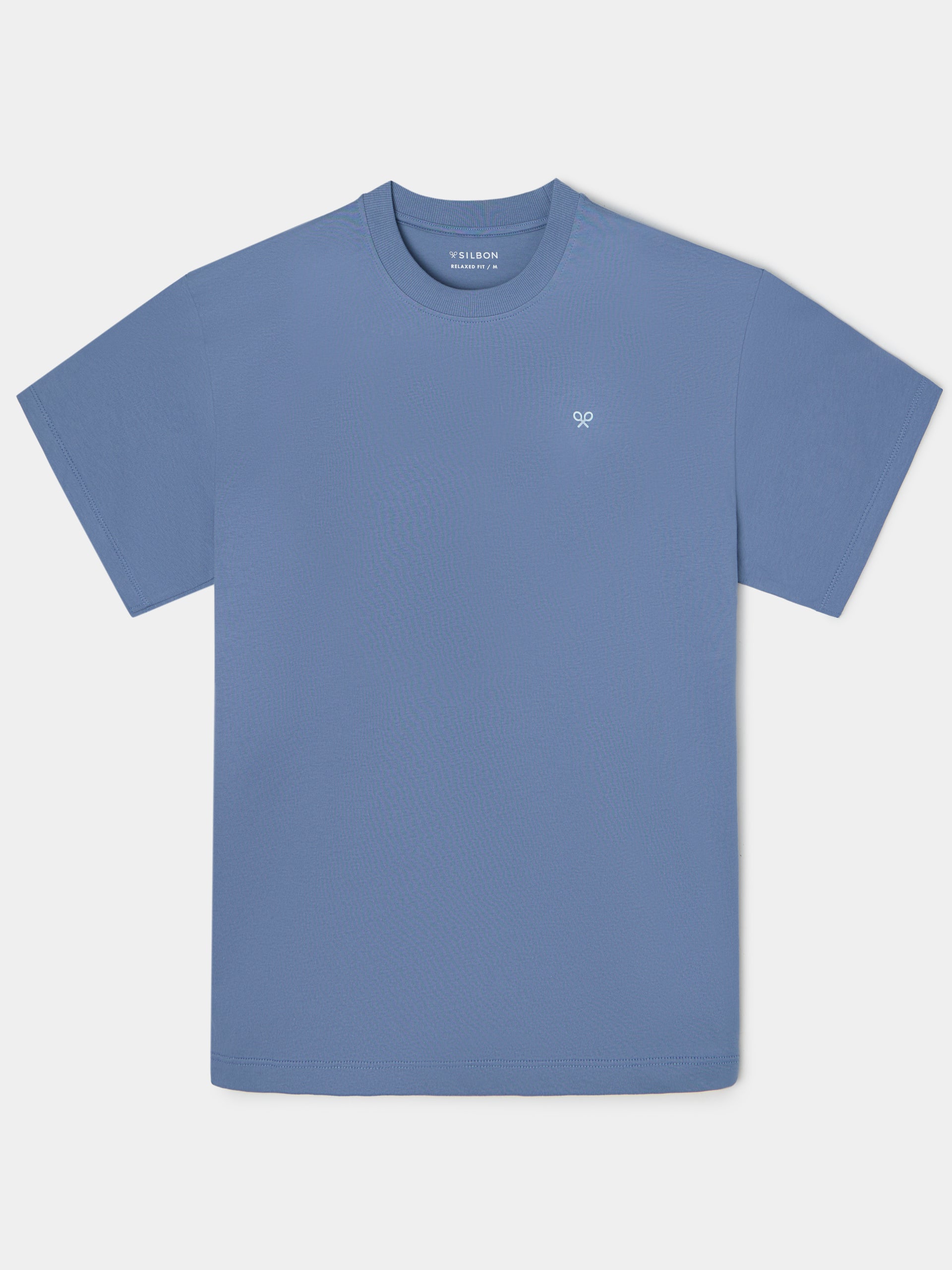 Relaxed just vibes blue t-shirt