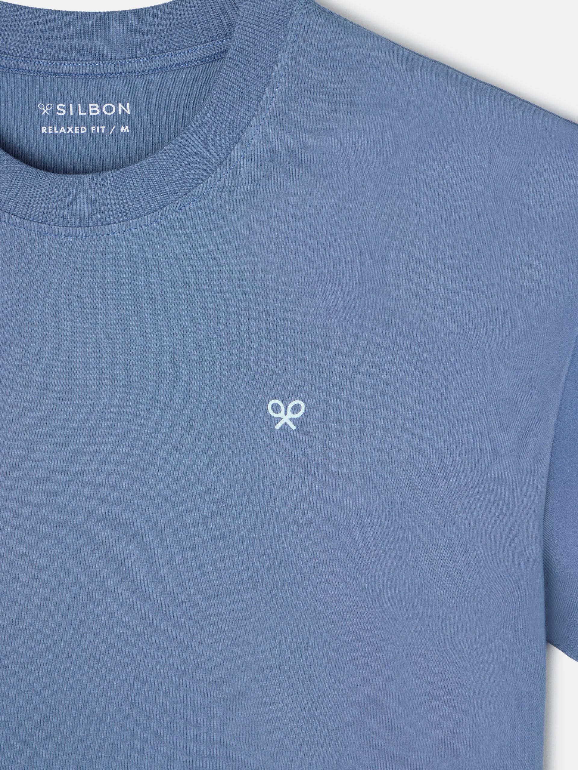 Relaxed just vibes blue t-shirt