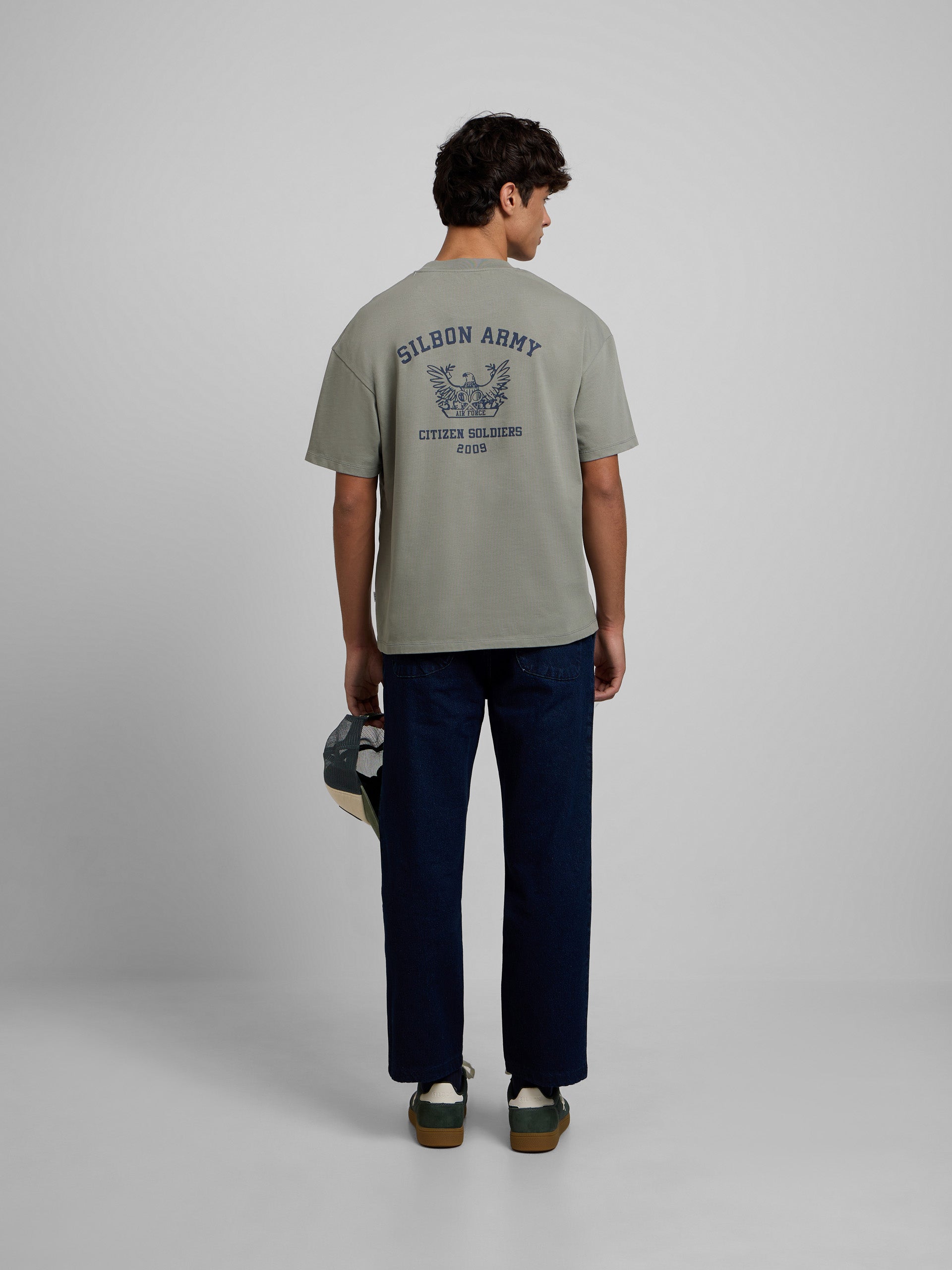 Camiseta relaxed fit soldiers khaki