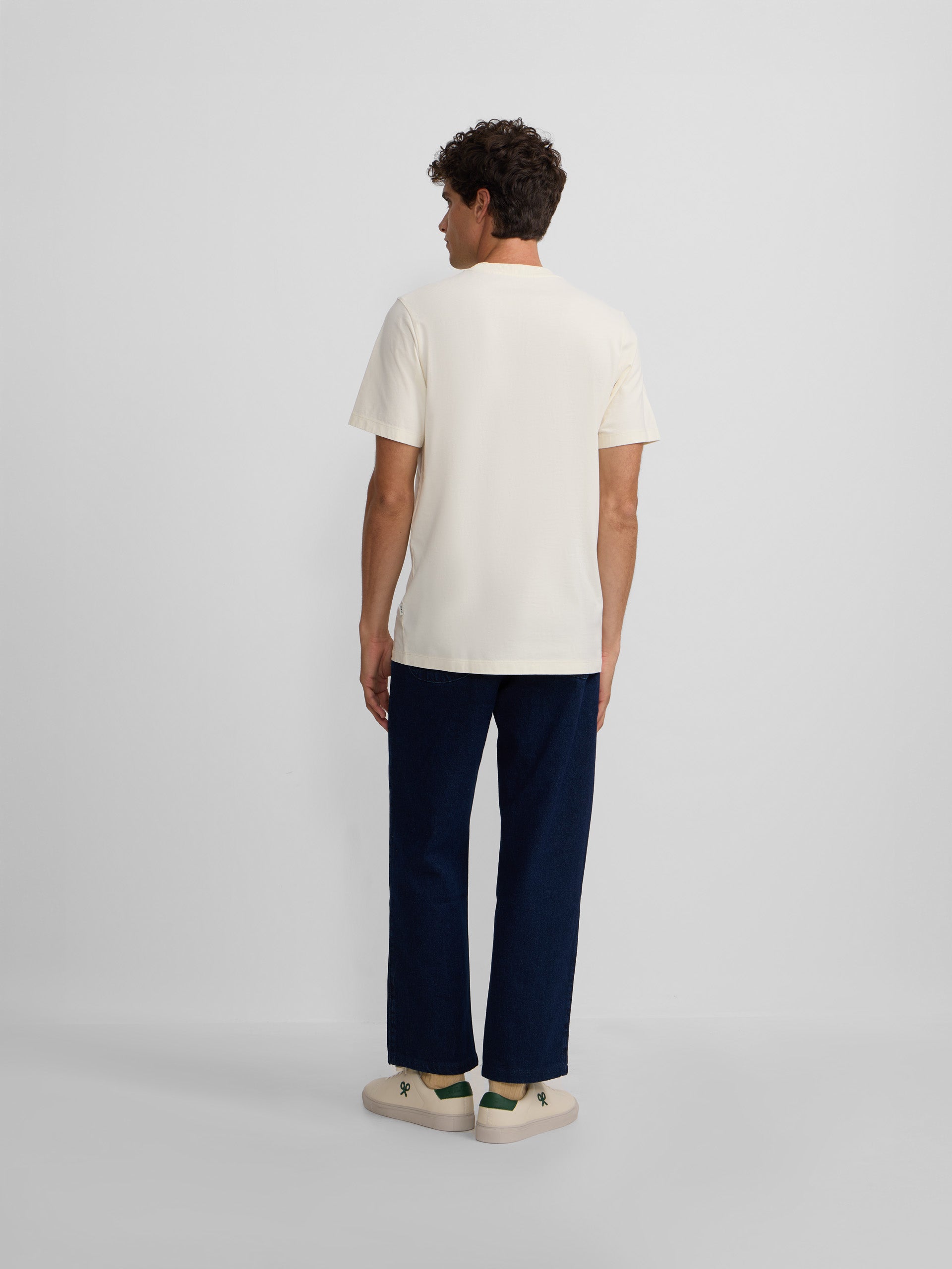 T-shirt style quotidien crème