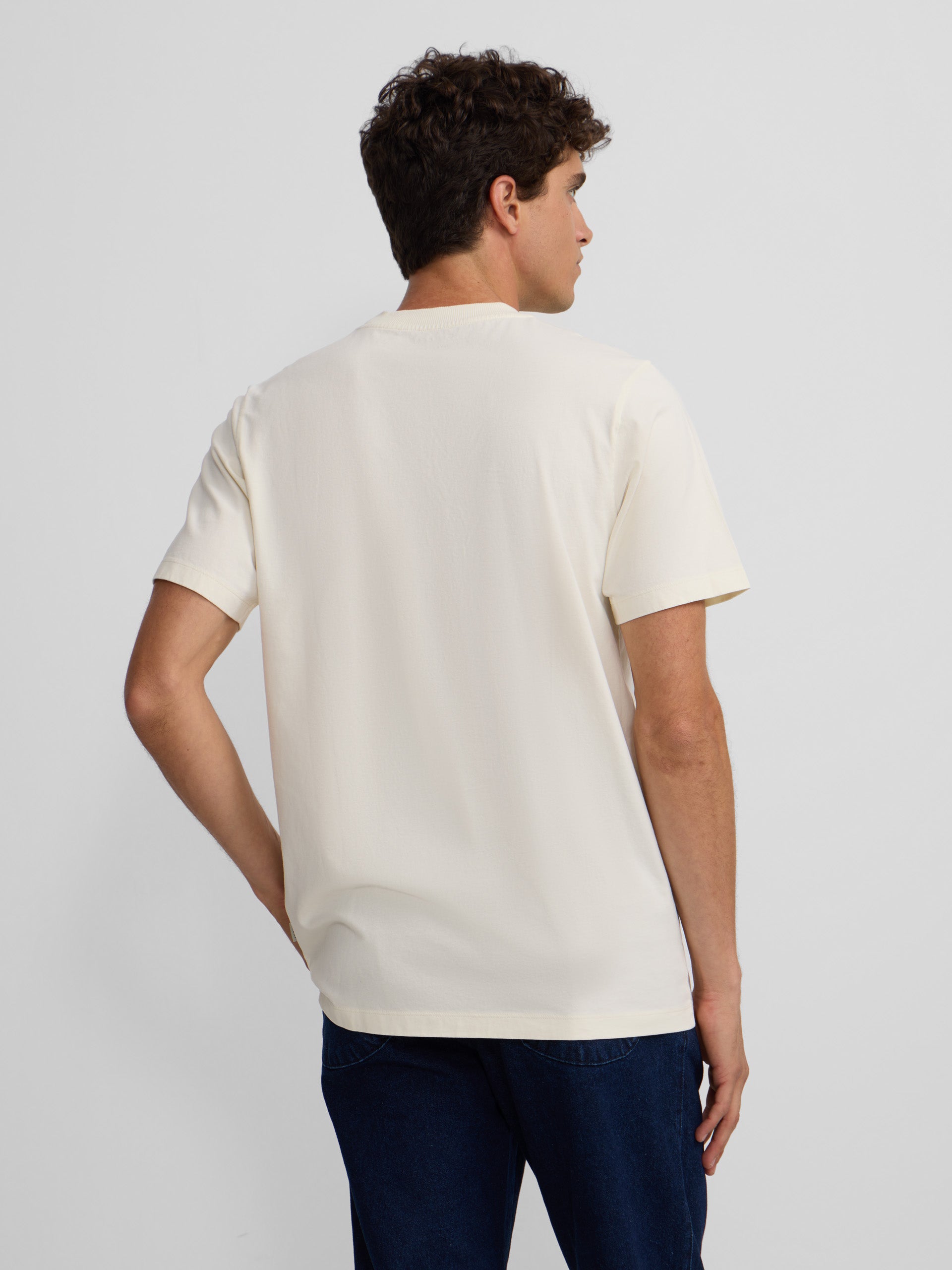 T-shirt style quotidien crème