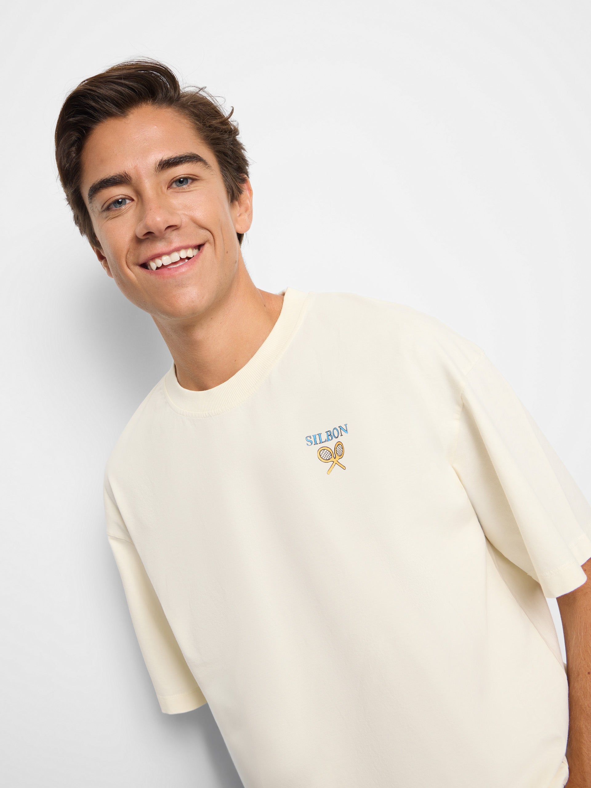 Relaxed fit perfect set cream t-shirt