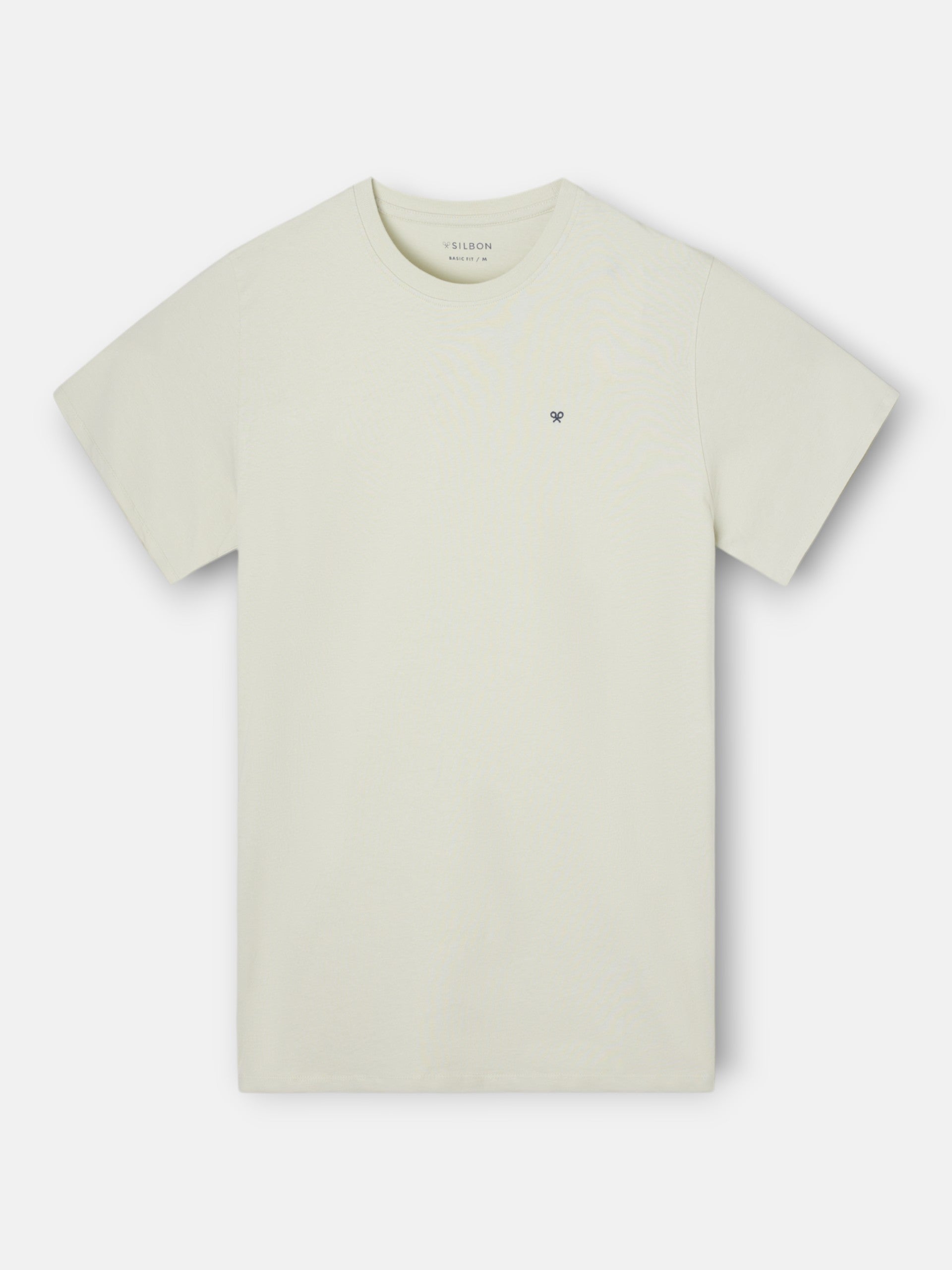 Camiseta silbon minilogo verde claro