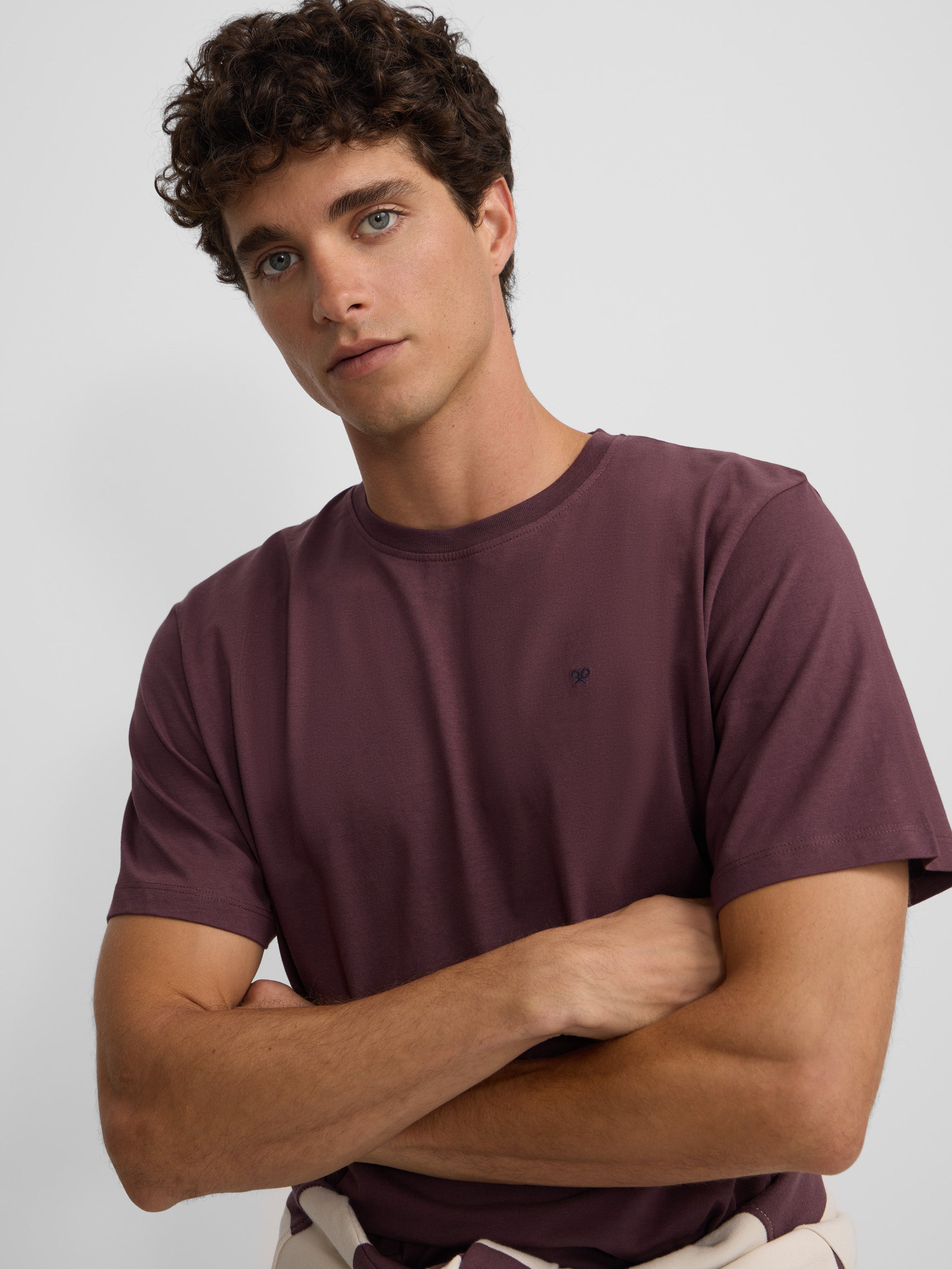 Burgundy Whistle Mini Logo T-shirt