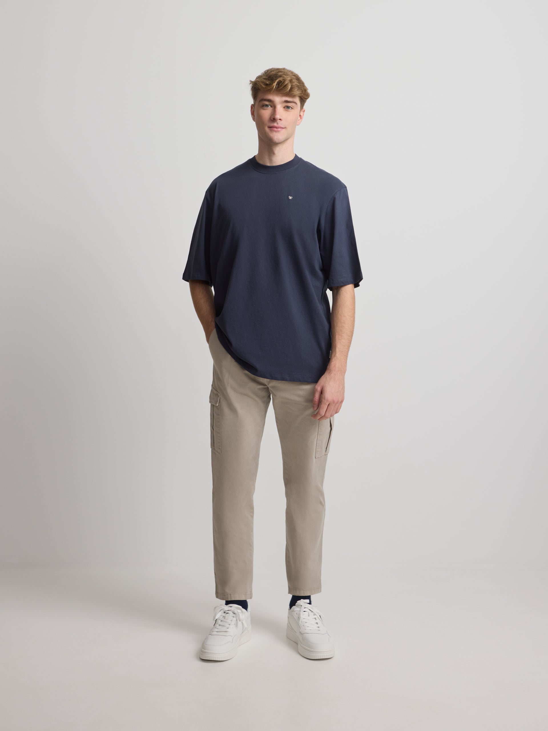 Camisola clássica special fit minilogo azul-marinho