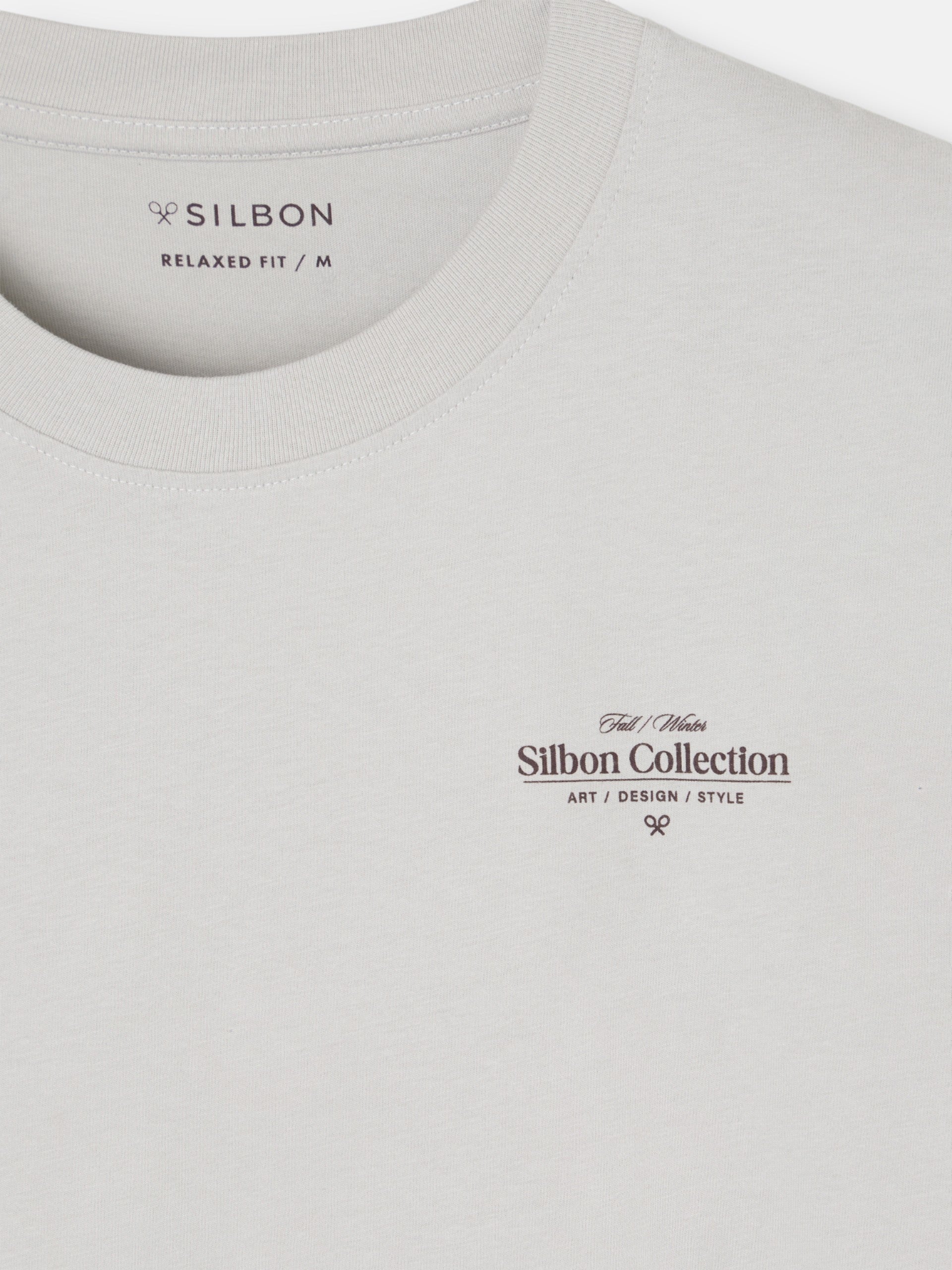 Camiseta relaxed fit collection gris