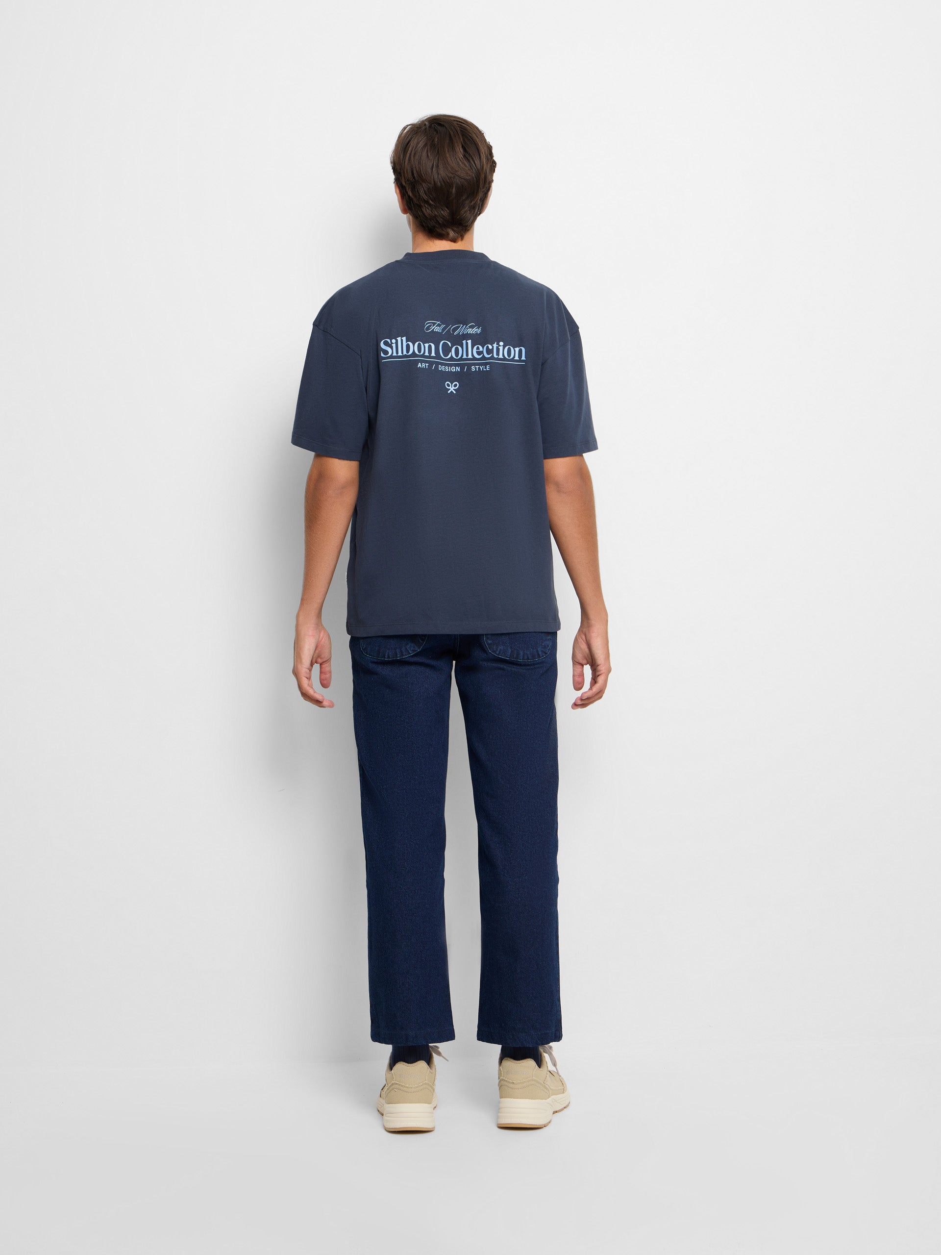 Camiseta relaxed fit collection marino