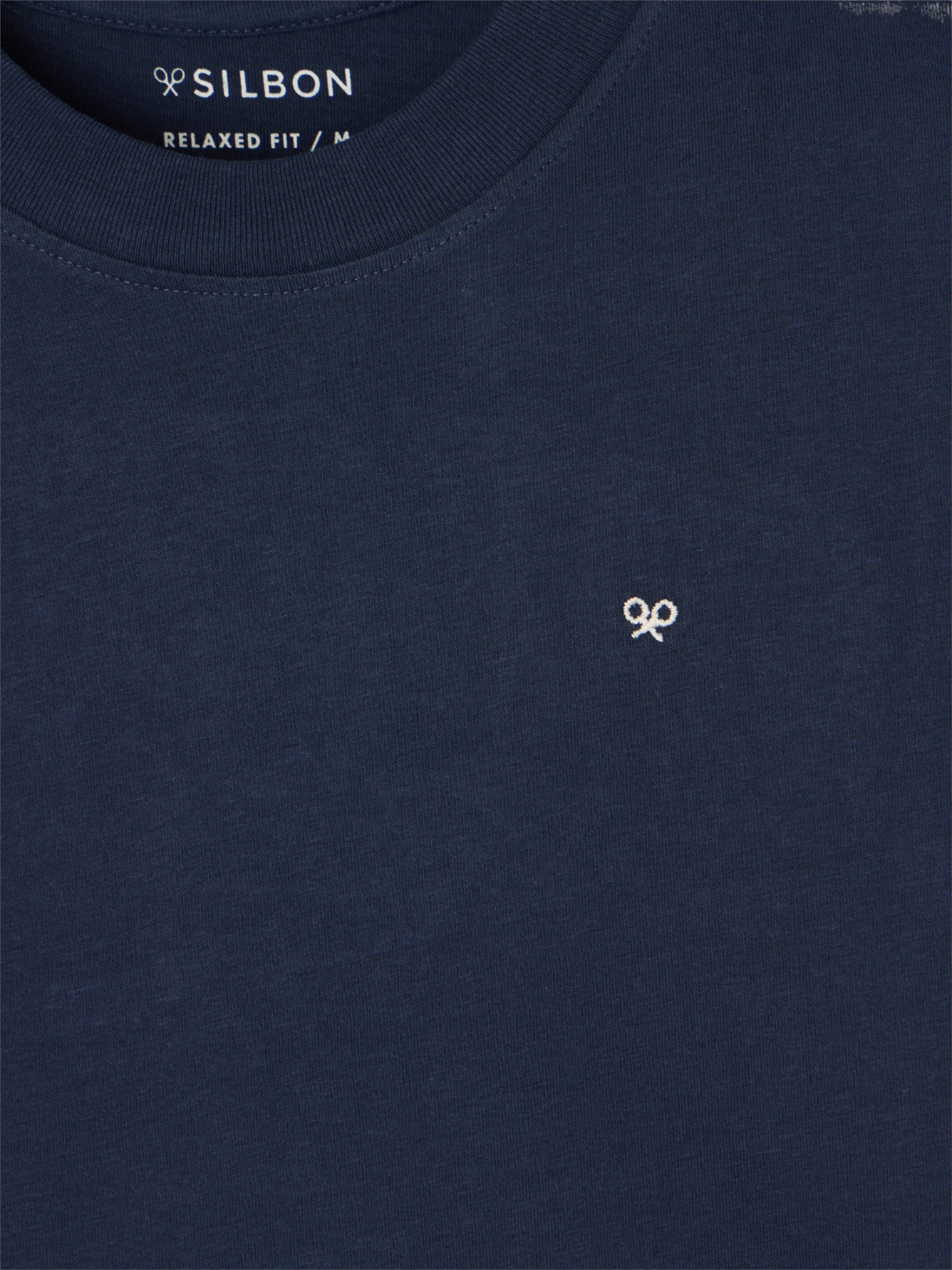 Relaxed fit sport college navy T-shirt