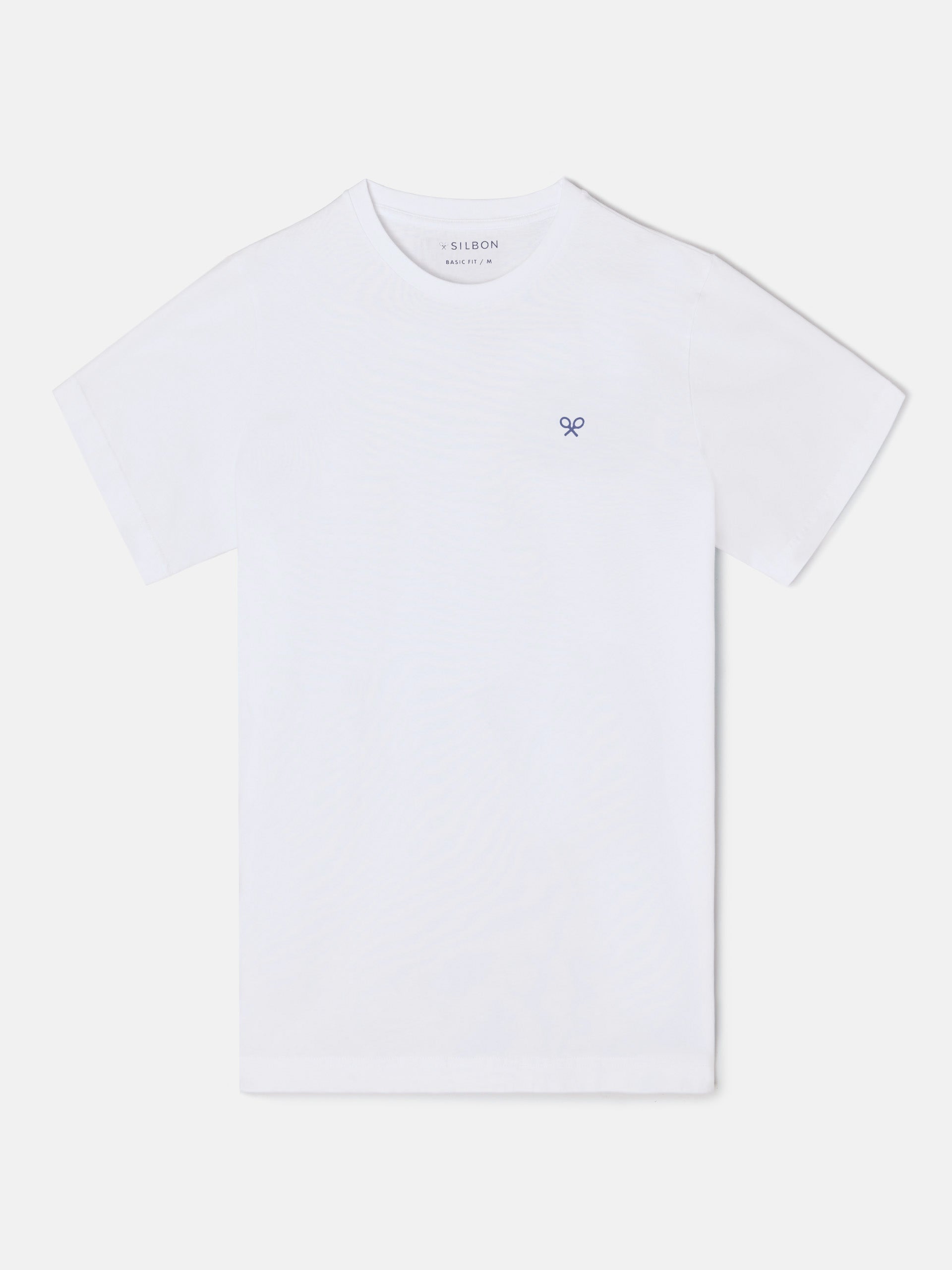 White multicolor ethnic circle t-shirt