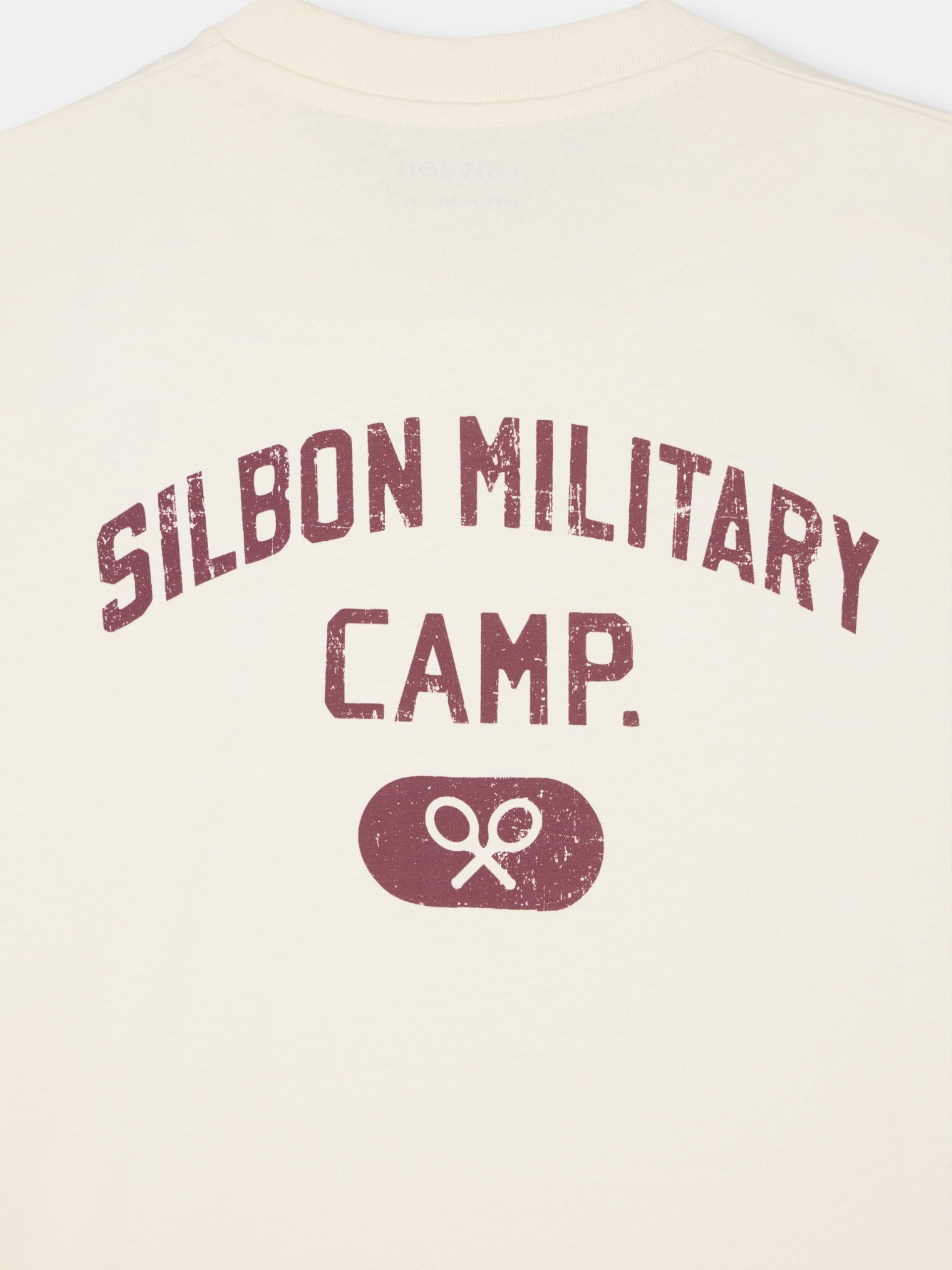 Camiseta special fit military camp crema