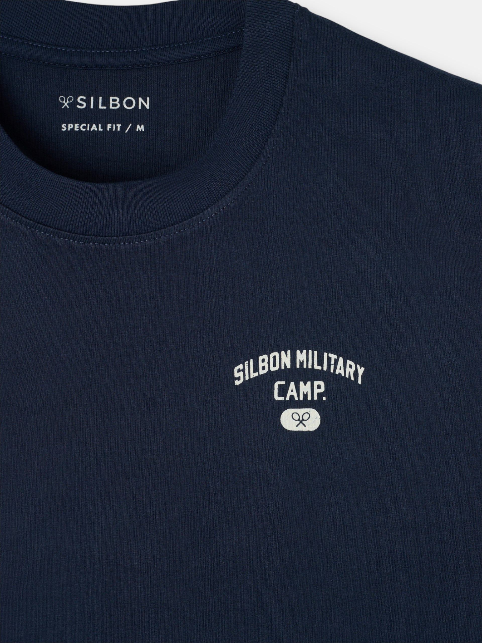 Camiseta special fit military camp azul marino