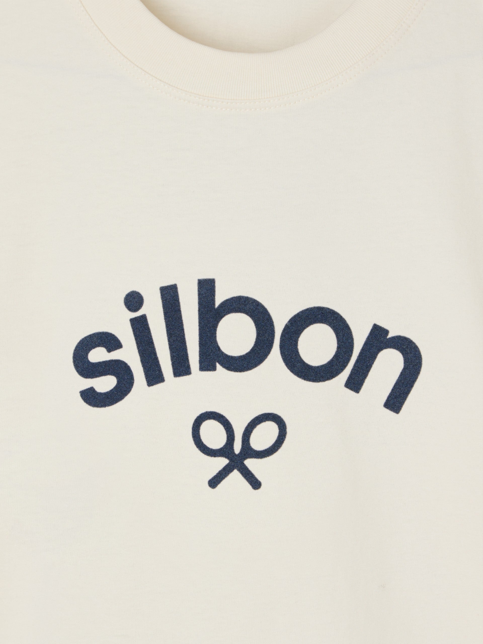 Long-sleeved T-shirt with half-stone logo