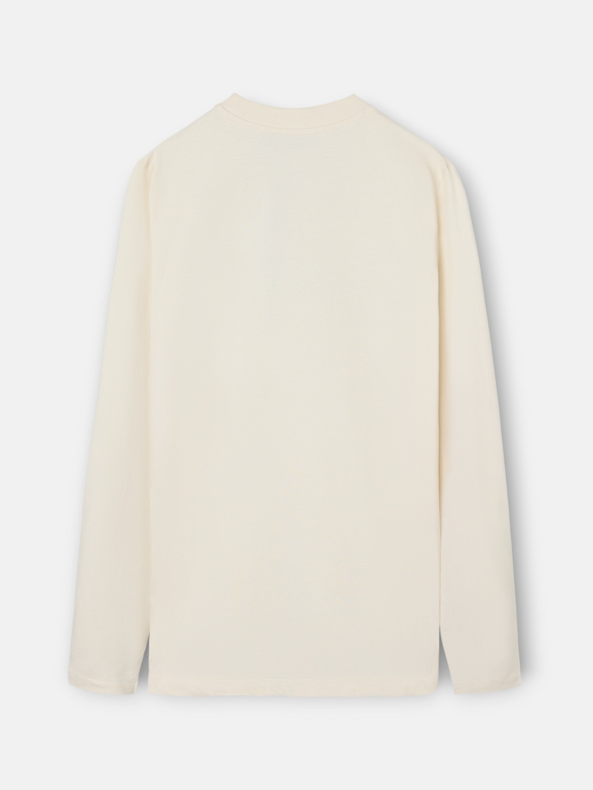 Long-sleeved T-shirt with half-stone logo