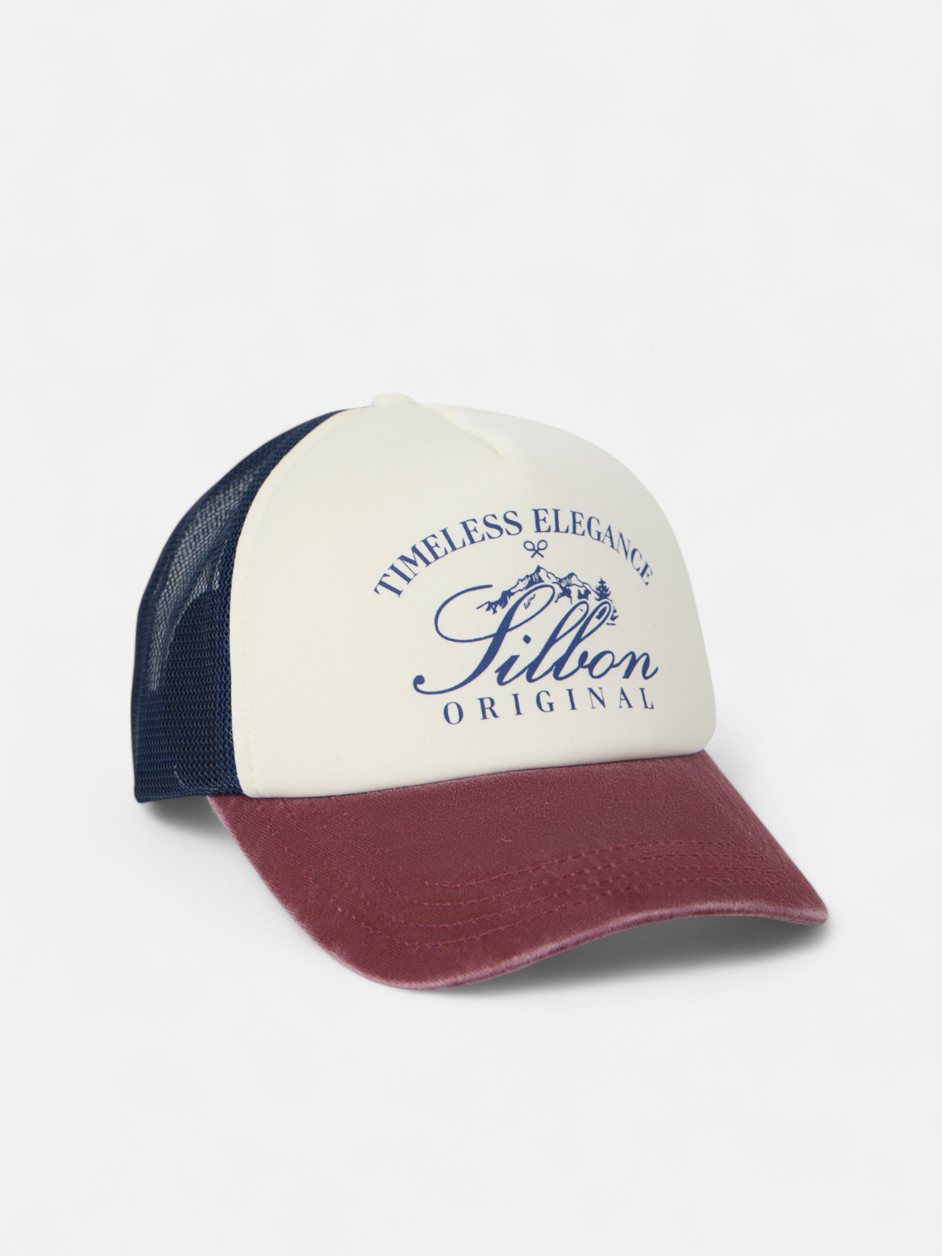 Gorra trucker original burdeos