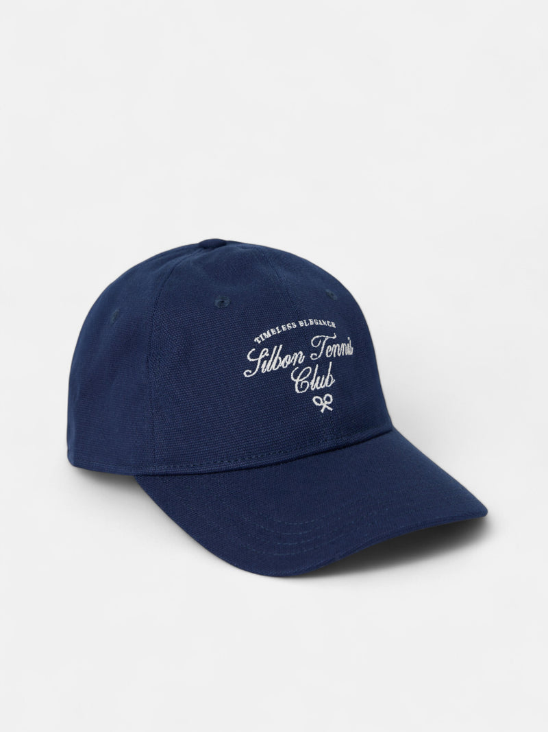 Casquette Silbon Tennis Club bleu marine
