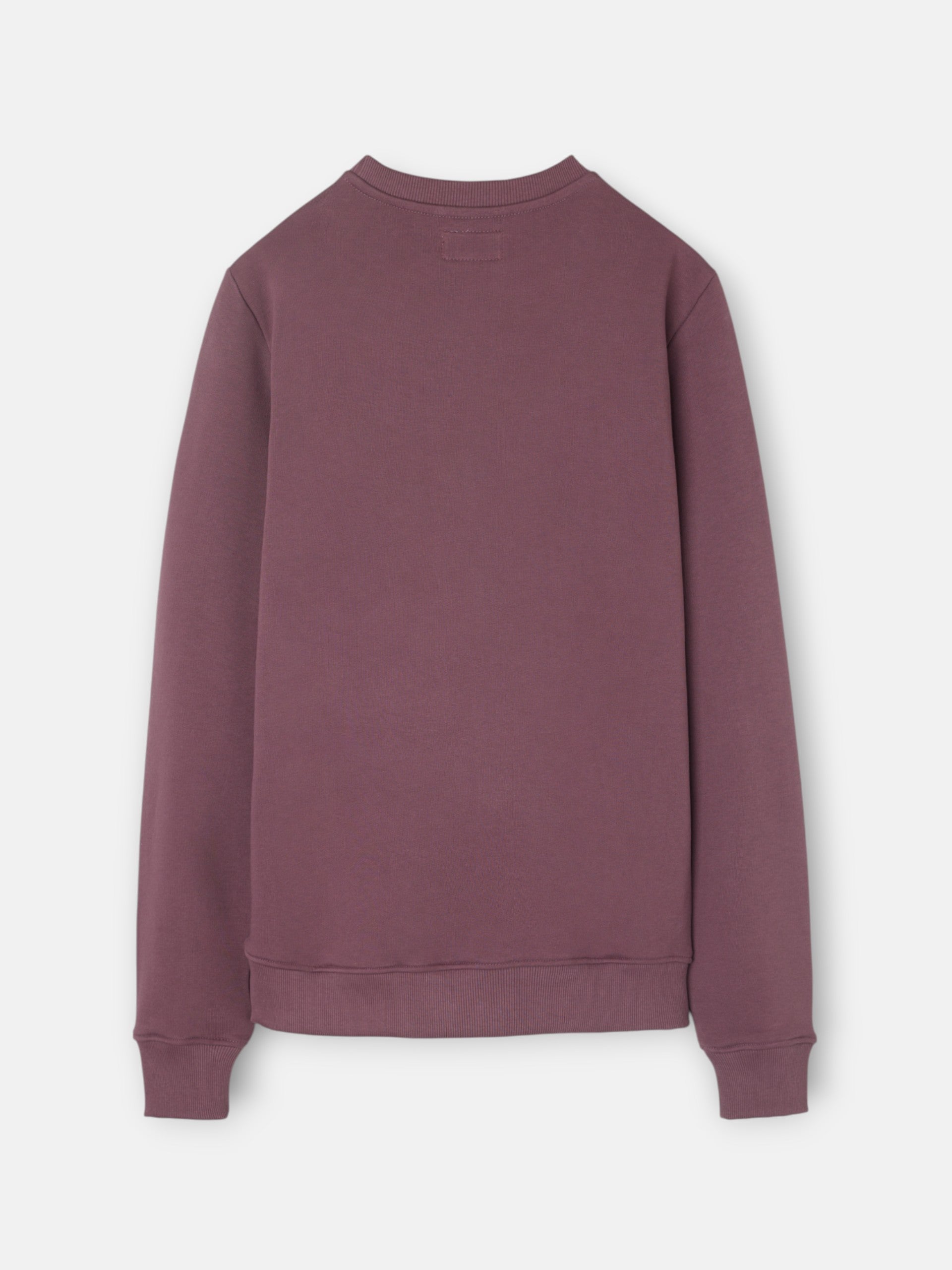 Sweatshirt clássica com logótipo em relevo bordeaux