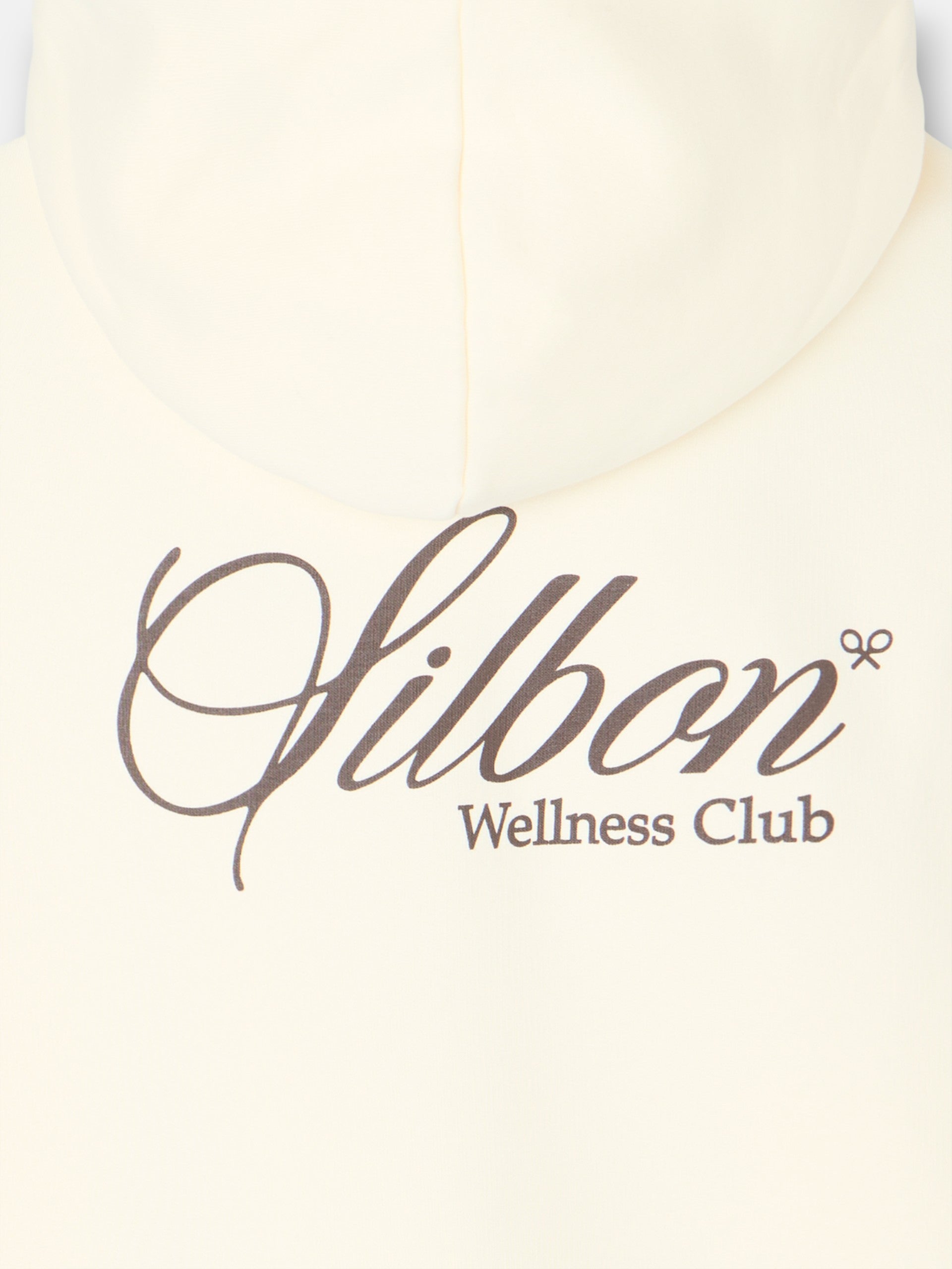 Sudadera hoodie wellness club crema