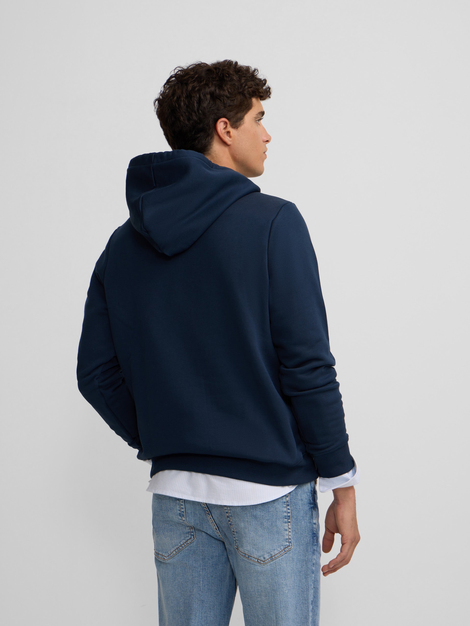 Silbon Sports navy blue hoodie sweatshirt