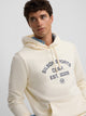Sweatshirt hoodie Silbon sports creme
