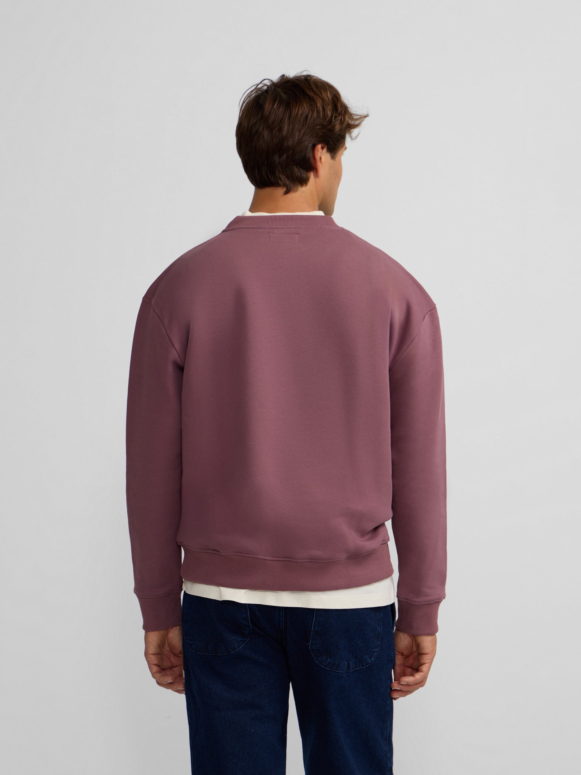 Special fit burgundy lettering sweatshirt