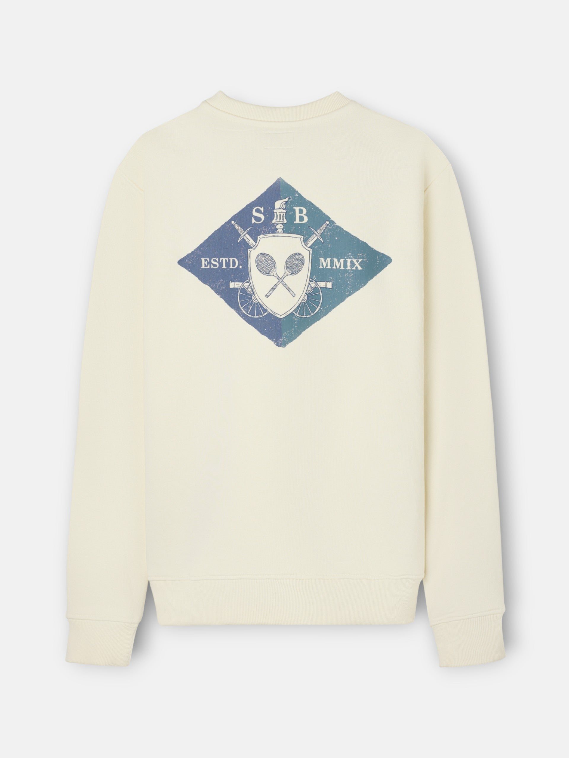 Sweat-shirt à écusson crème SB